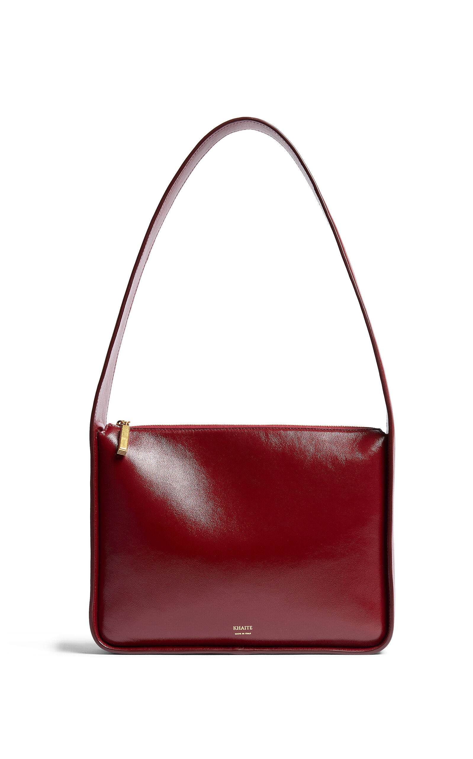 Khaite Lori Crackled Patent Leather Squared Bag