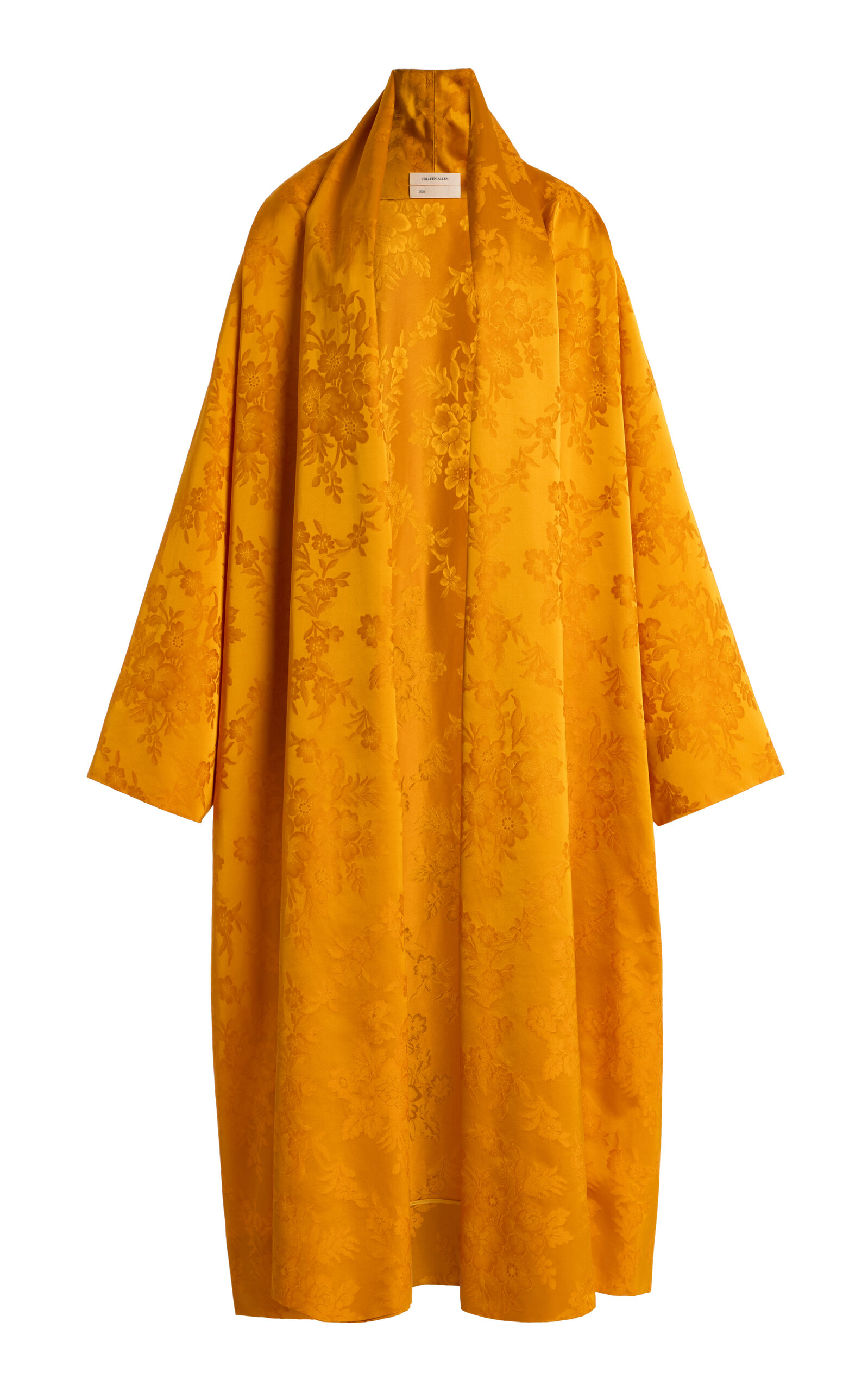 COLLEEN ALLEN Jaquard Silk Cloak - Orange - OS
