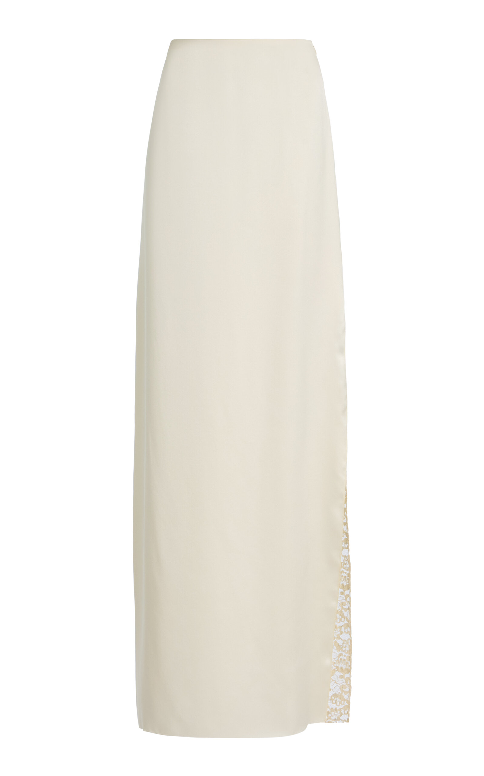 COLLEEN ALLEN Boudoir Silk Lace Skirt - Ivory