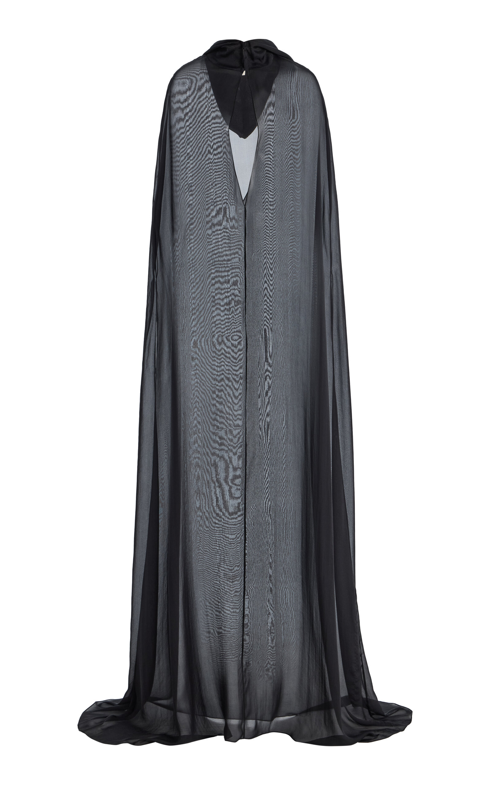 COLLEEN ALLEN Hooded Ritual SIlk Dress - Black - M/L