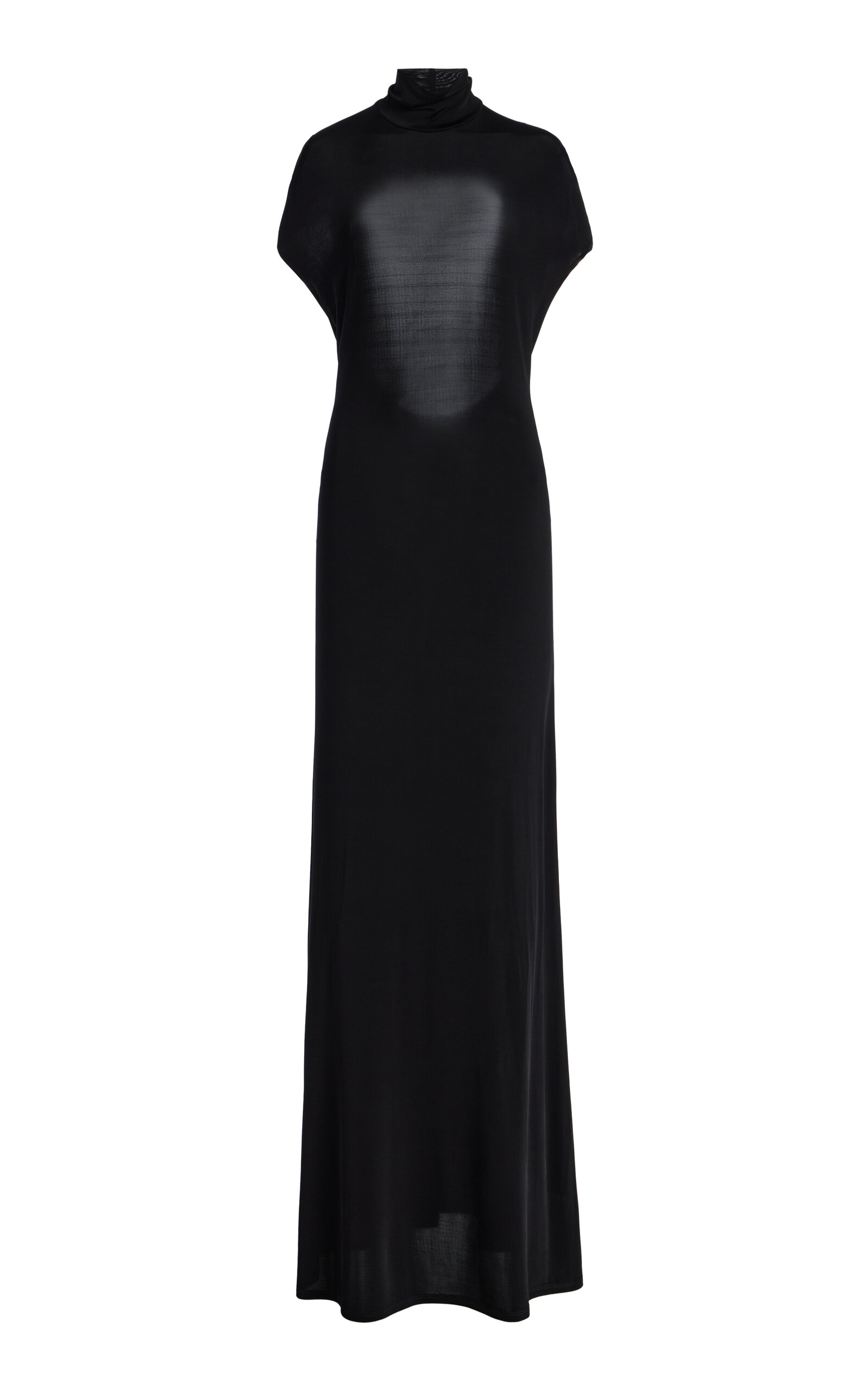 COLLEEN ALLEN Backless Jersey Maxi Dress