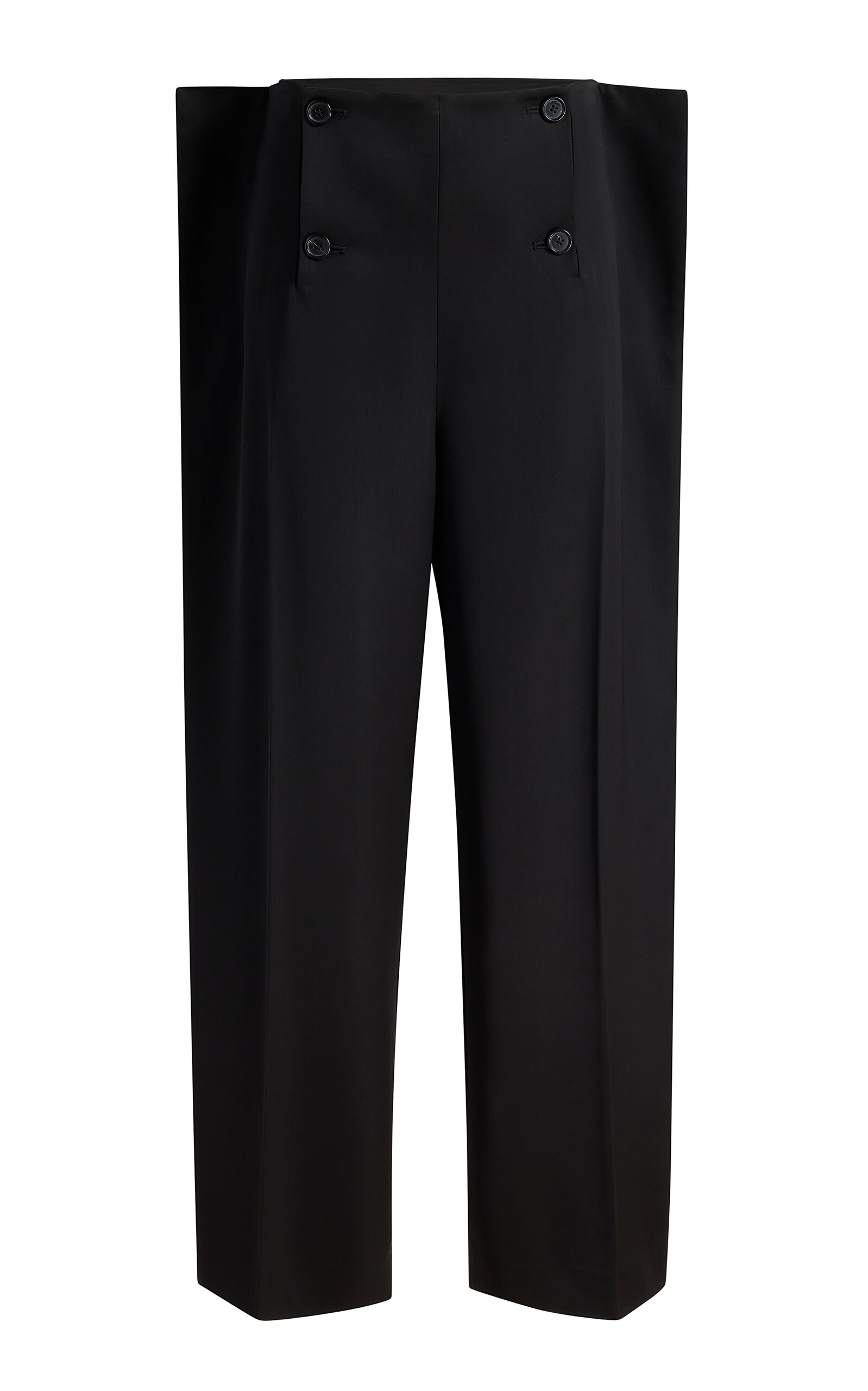 Khaite Ila Tailored Satin Balloon Pants - Black