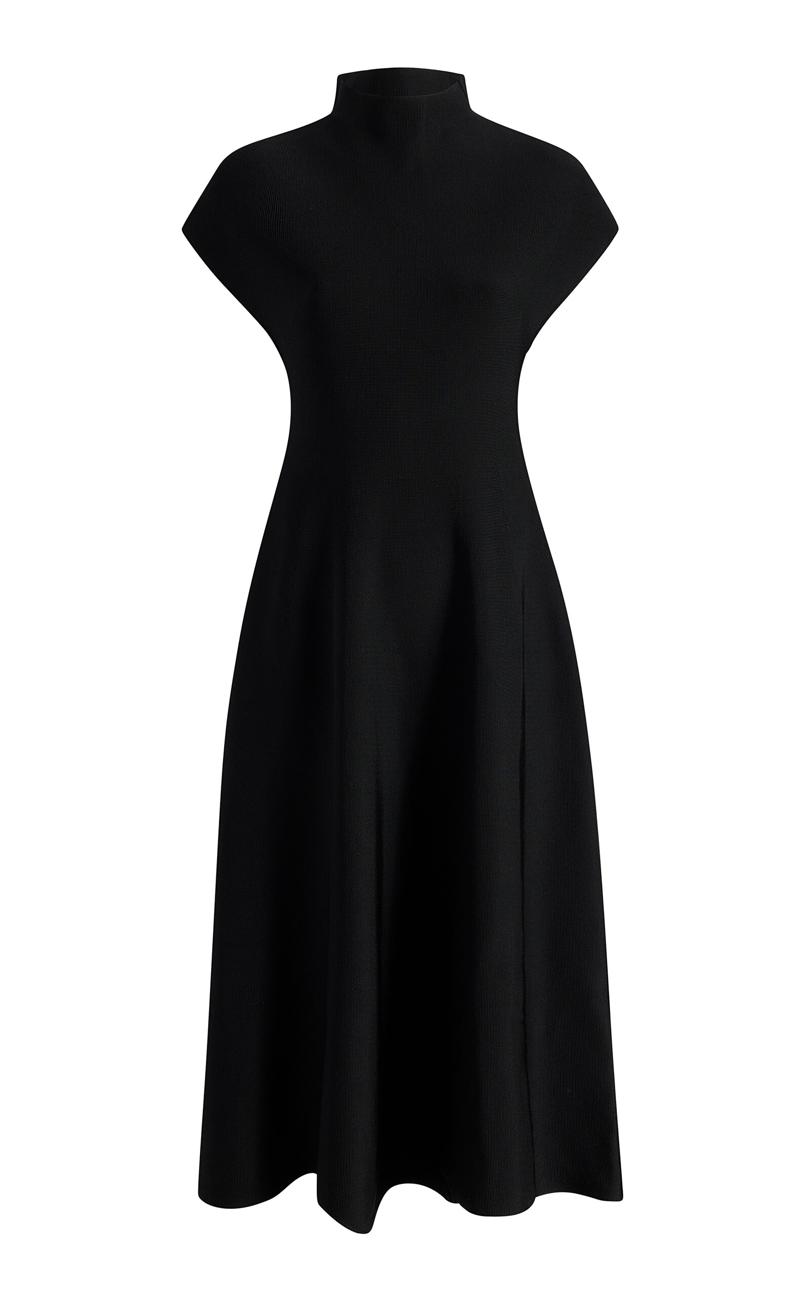 Khaite Lyra Knit Midi Dress In Black