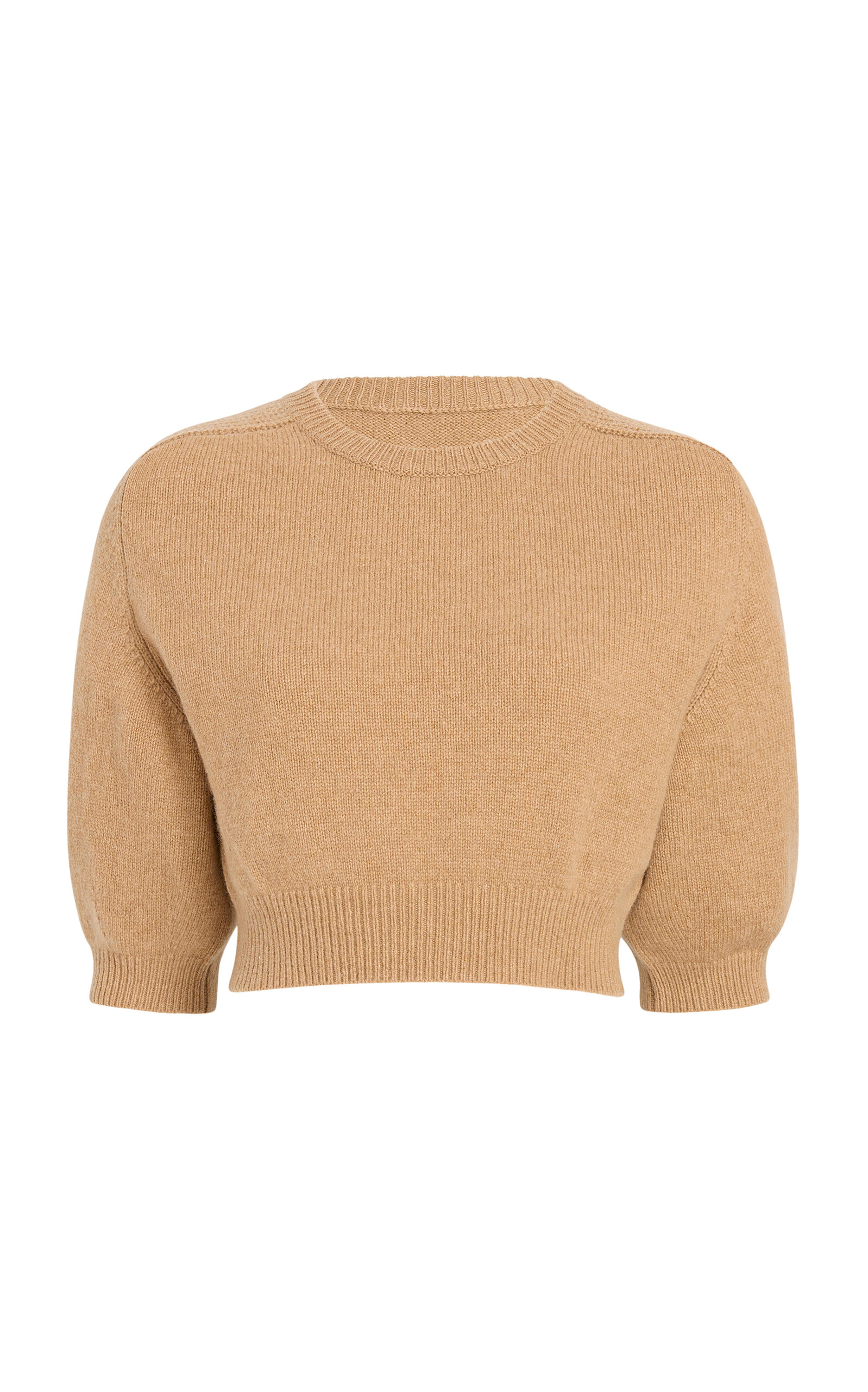 Khaite Lorelai Cropped Wool-Cashmere Sweater