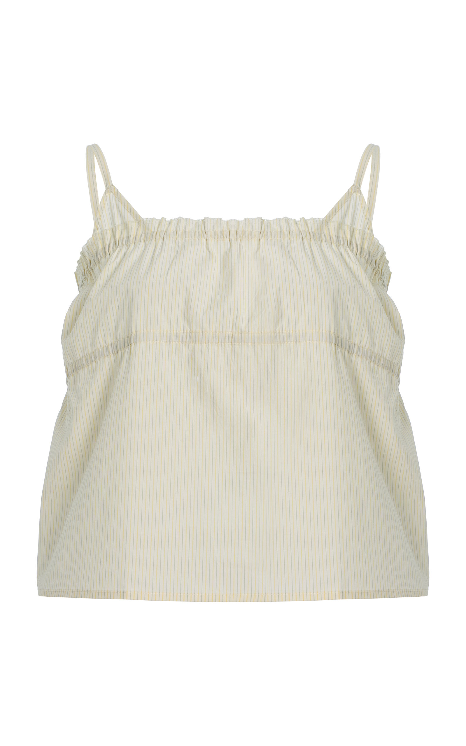 Deiji Studios Striped Cotton Poplin Triangle Cami Top