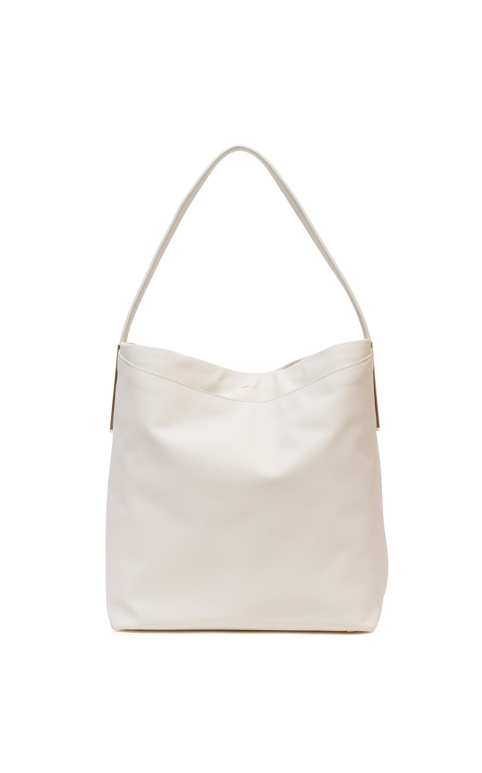SIMKHAI Wynn Large Leather Bucket Bag - White - OS
