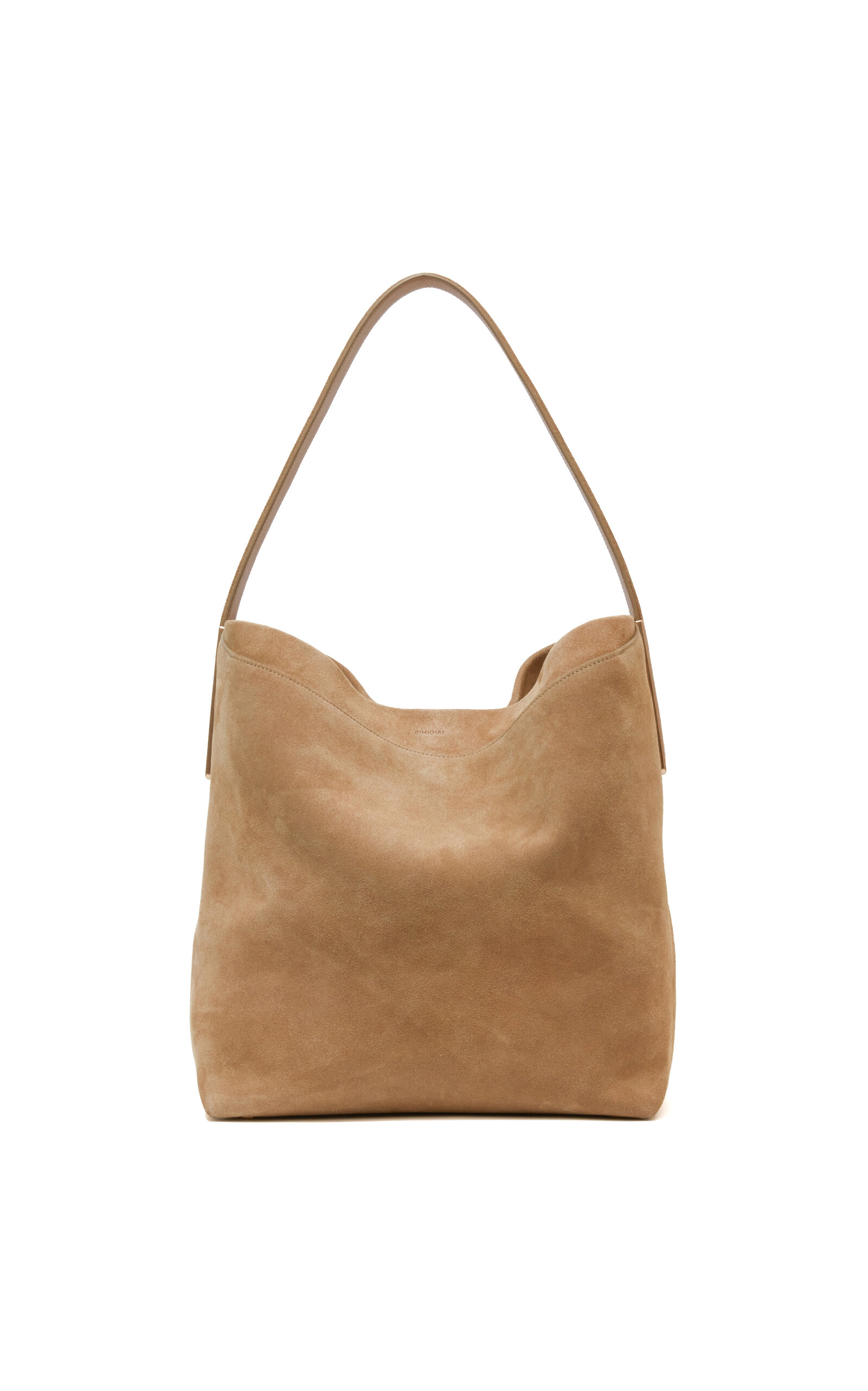 SIMKHAI Wynn Large Suede Bucket Bag - Tan - OS