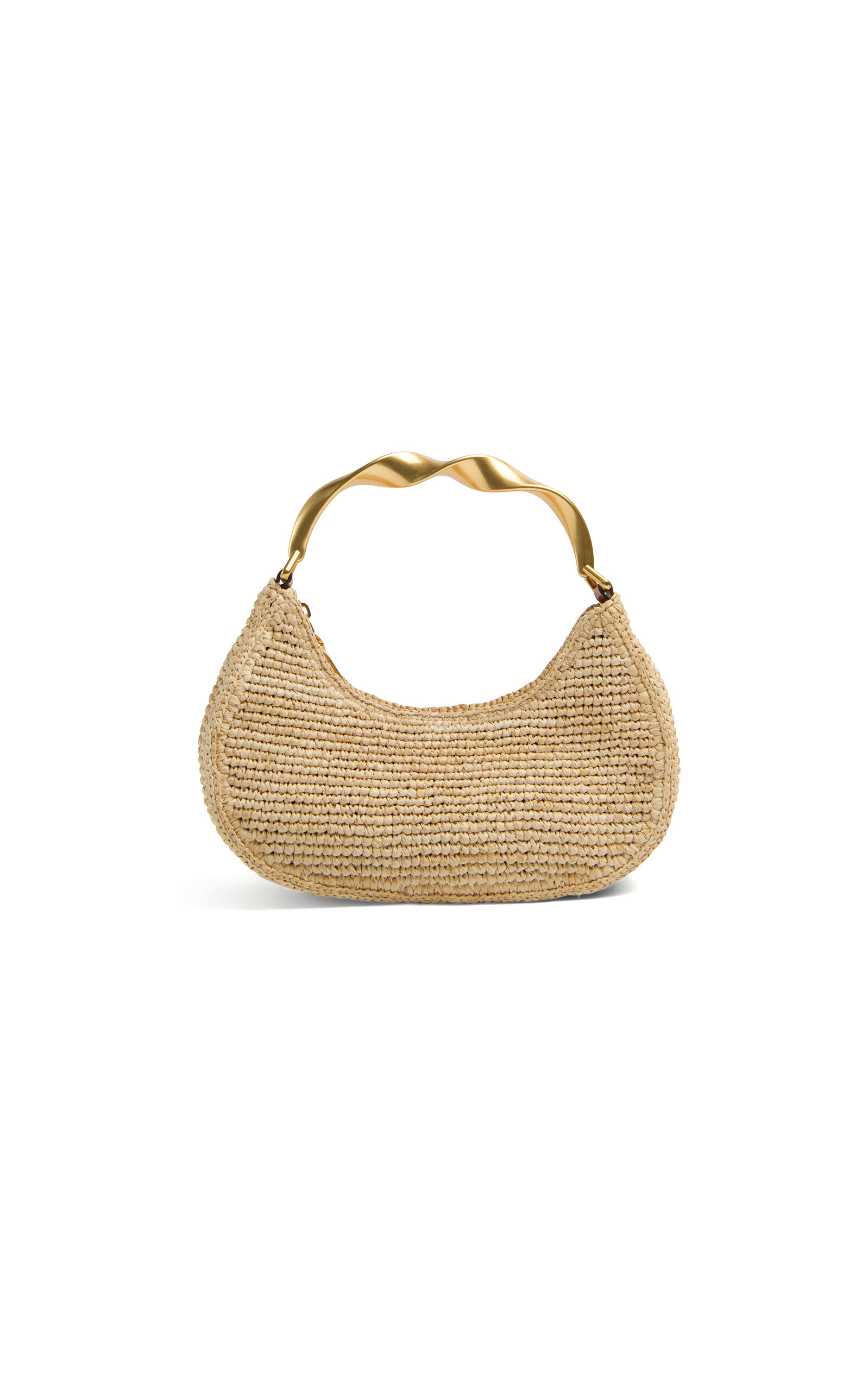 SIMKHAI Nixi Raffia Twist Handle Hobo - Neutral - OS