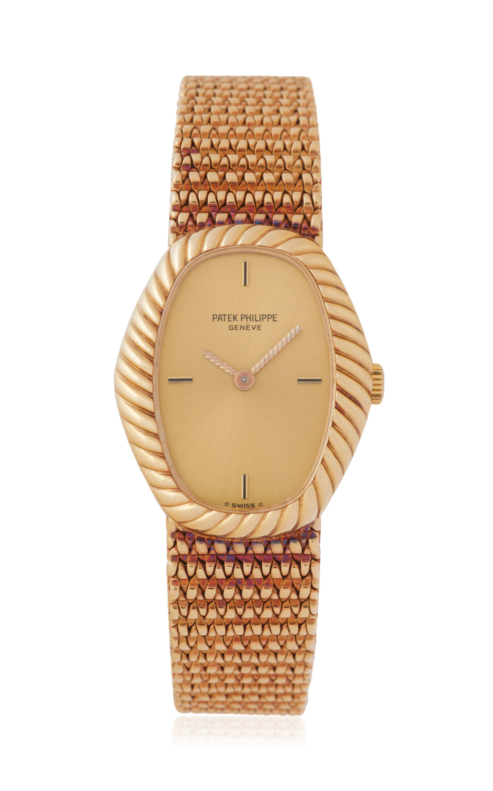 Stephanie Windsor 18k Yellow Gold Vintage Patek Philippe Ellipse 4462 In Gold