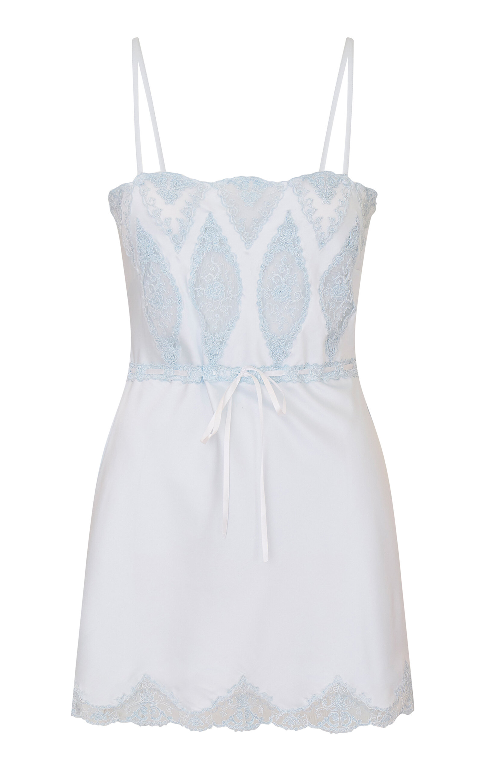 LoveShackFancy Sanna Lace-Detailed Mini Dress