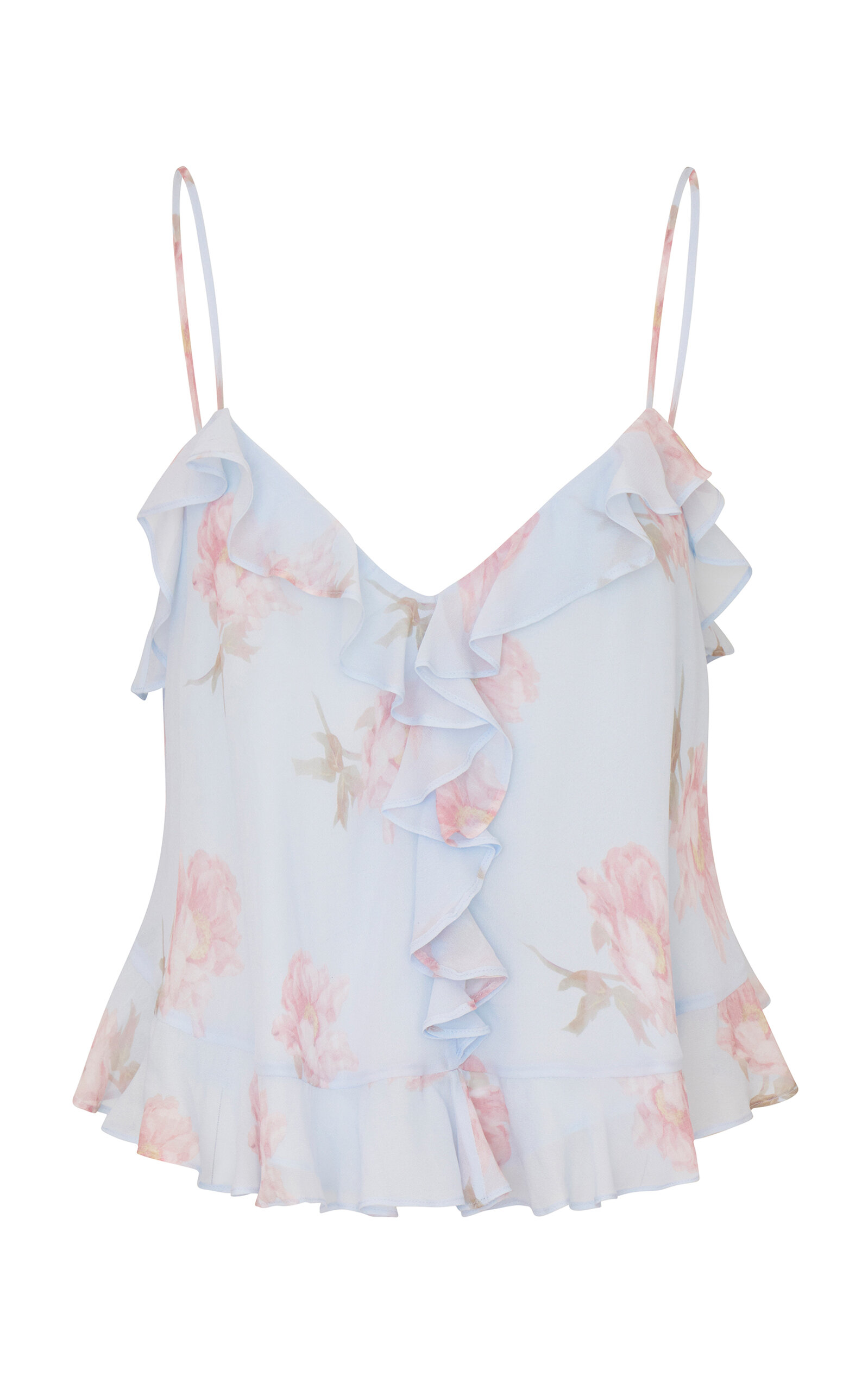 LoveShackFancy Tal Ruffled Tank Top