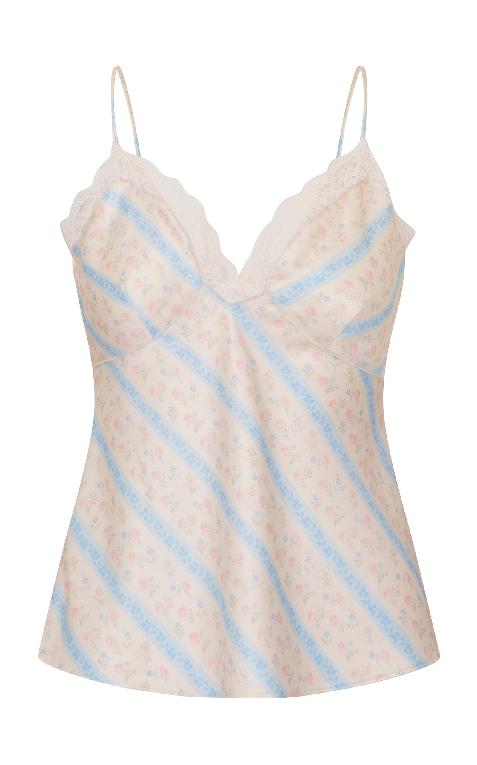 Loveshackfancy Fox Printed Top In Neutral