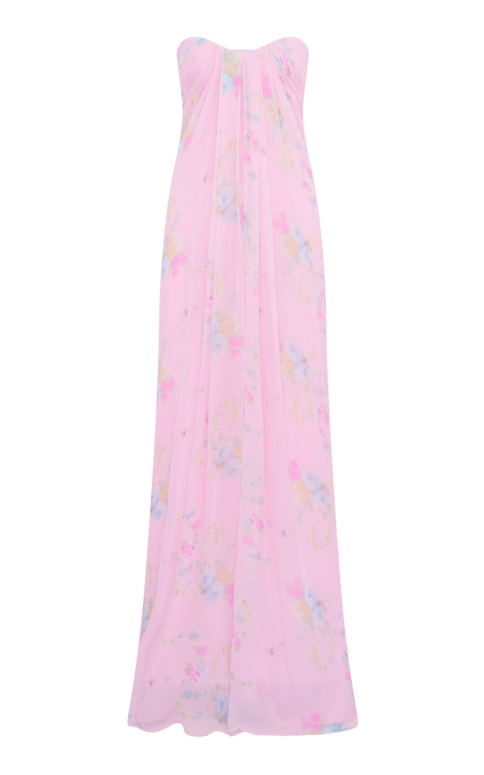 LoveShackFancy Emara Strapless Gown - Pink