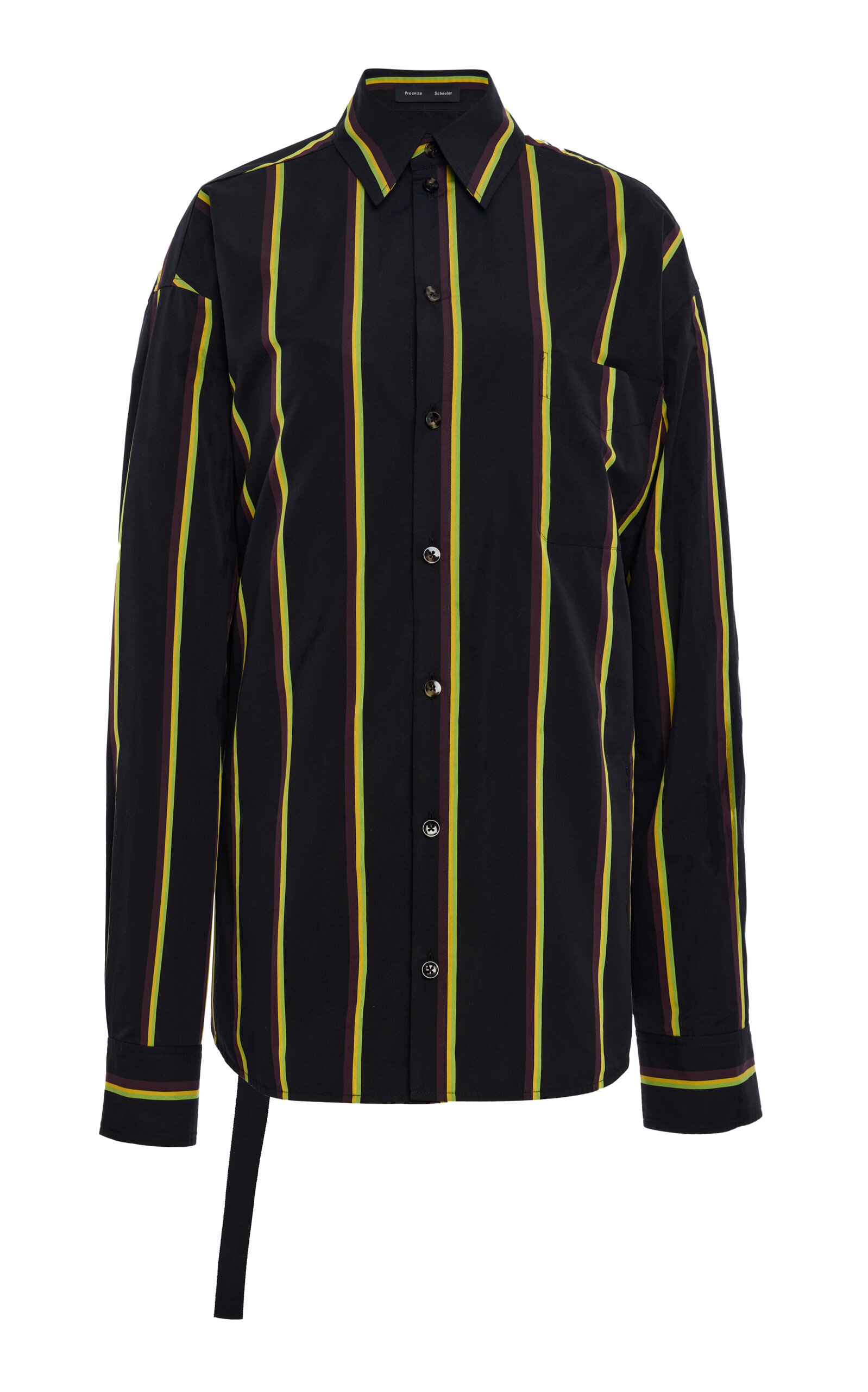 Proenza Schouler Alia Cotton-Silk Top - Stripe