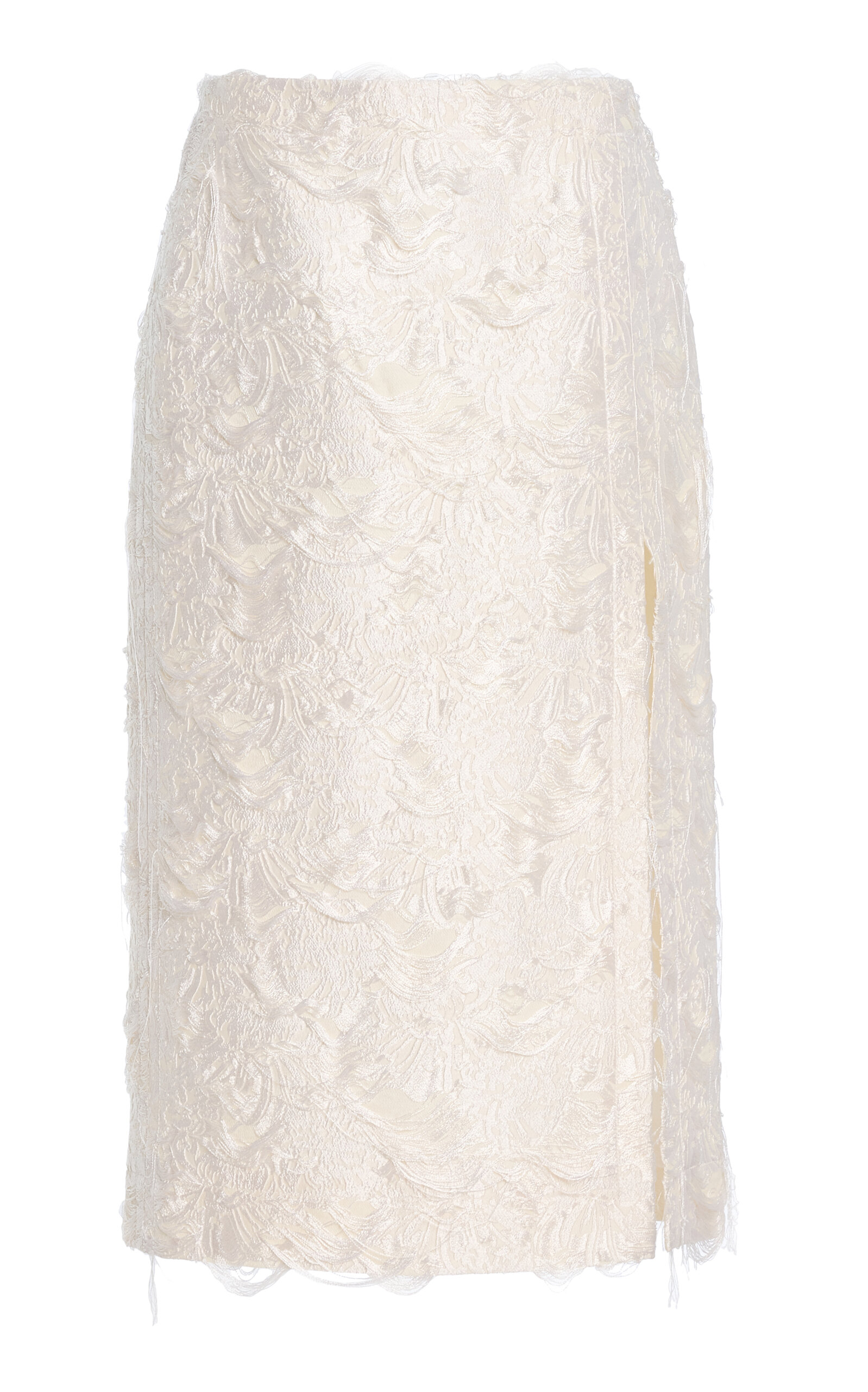 Proenza Schouler Dalma Silk-blend Midi Skirt In White