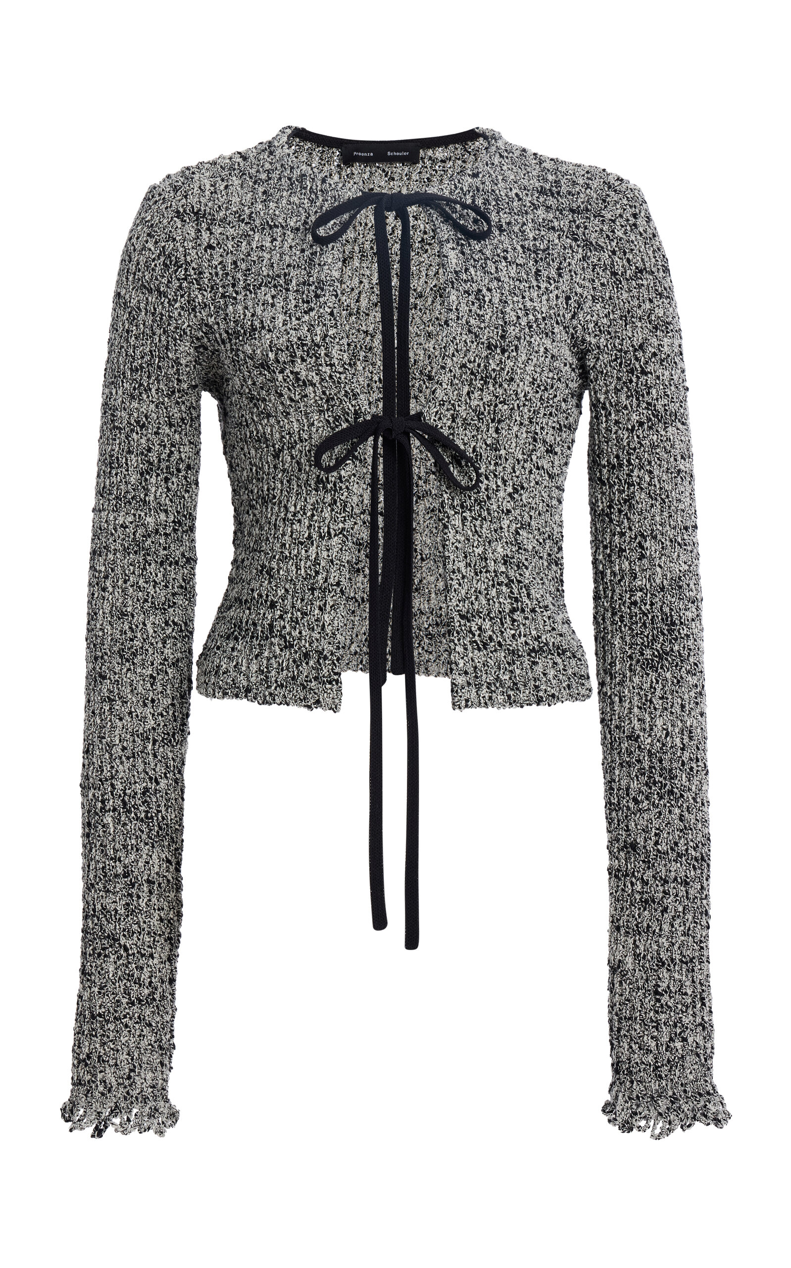 Proenza Schouler Colette Cotton-Linen Top - Grey