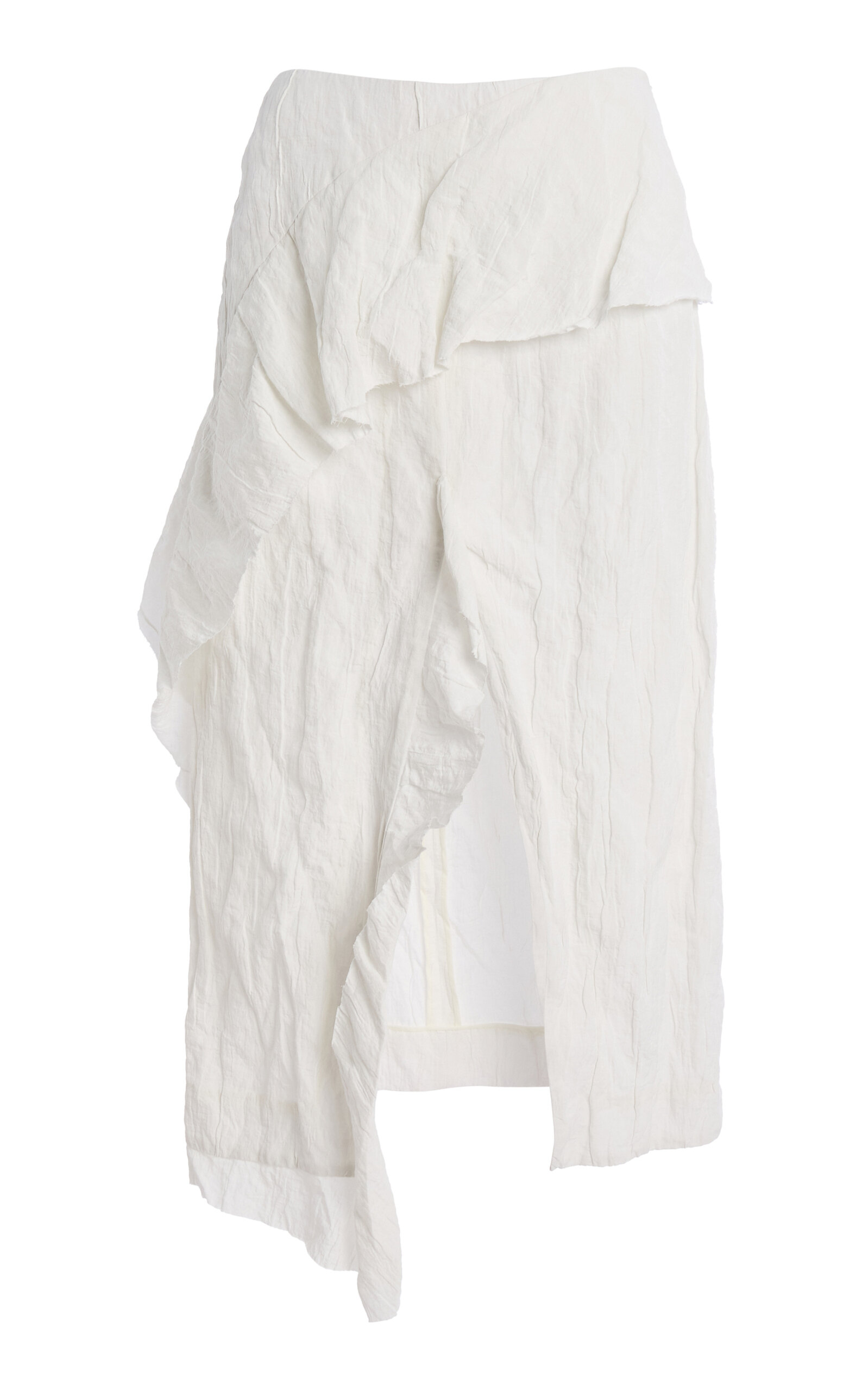 Proenza Schouler Hansly Cotton-blend Midi Skirt In White