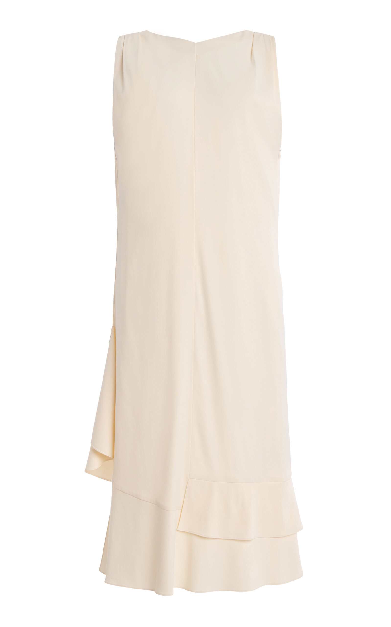 Proenza Schouler Rhetta Satin Back Crepe Maxi Dress In Neutral