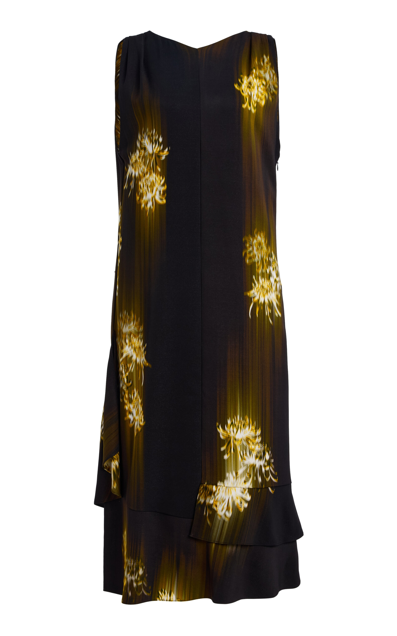 Proenza Schouler Rhetta Satin Back Crepe Maxi Dress - Print