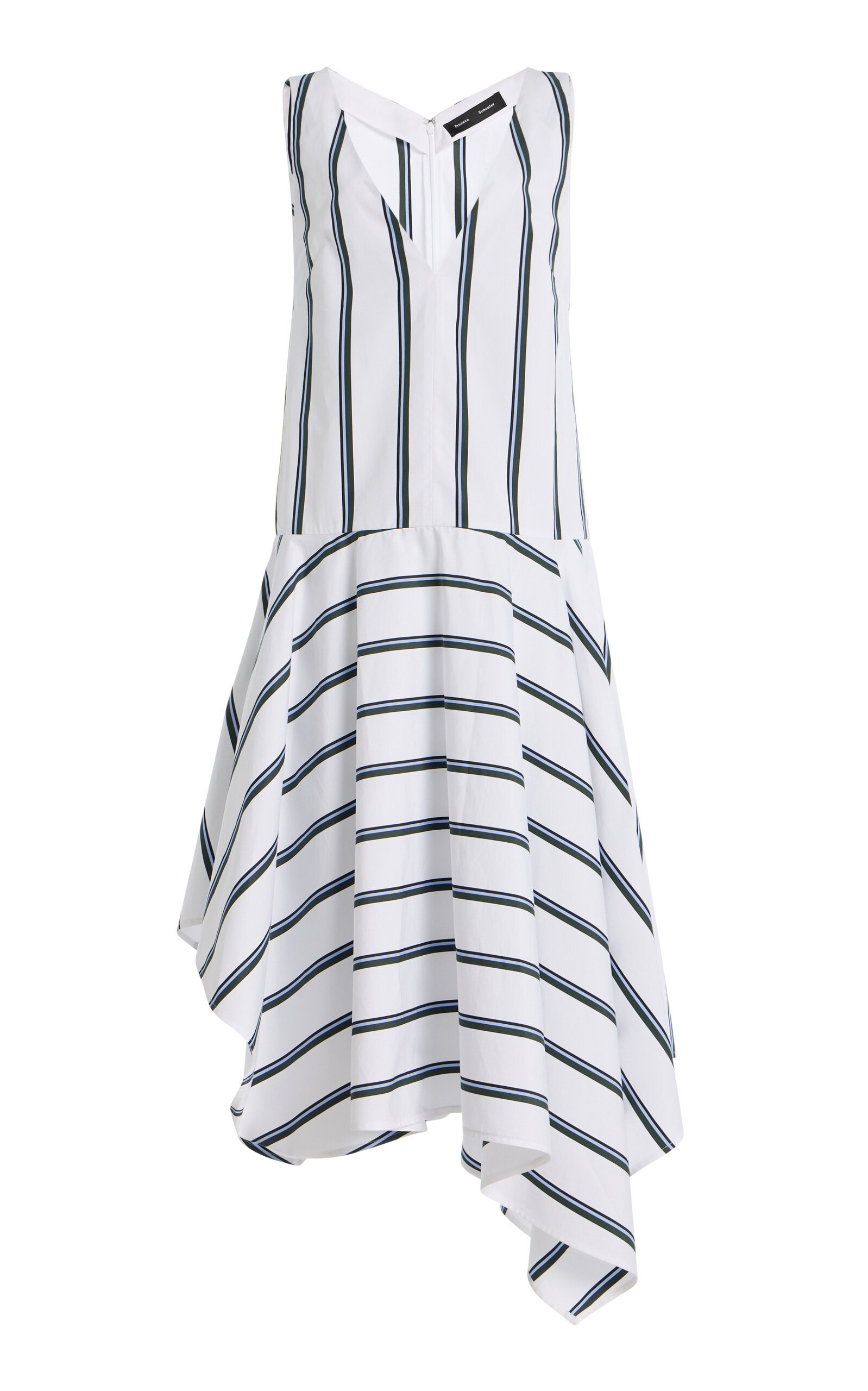 Proenza Schouler Beatriz Cotton-Silk Midi Dress - Moda Operandi
