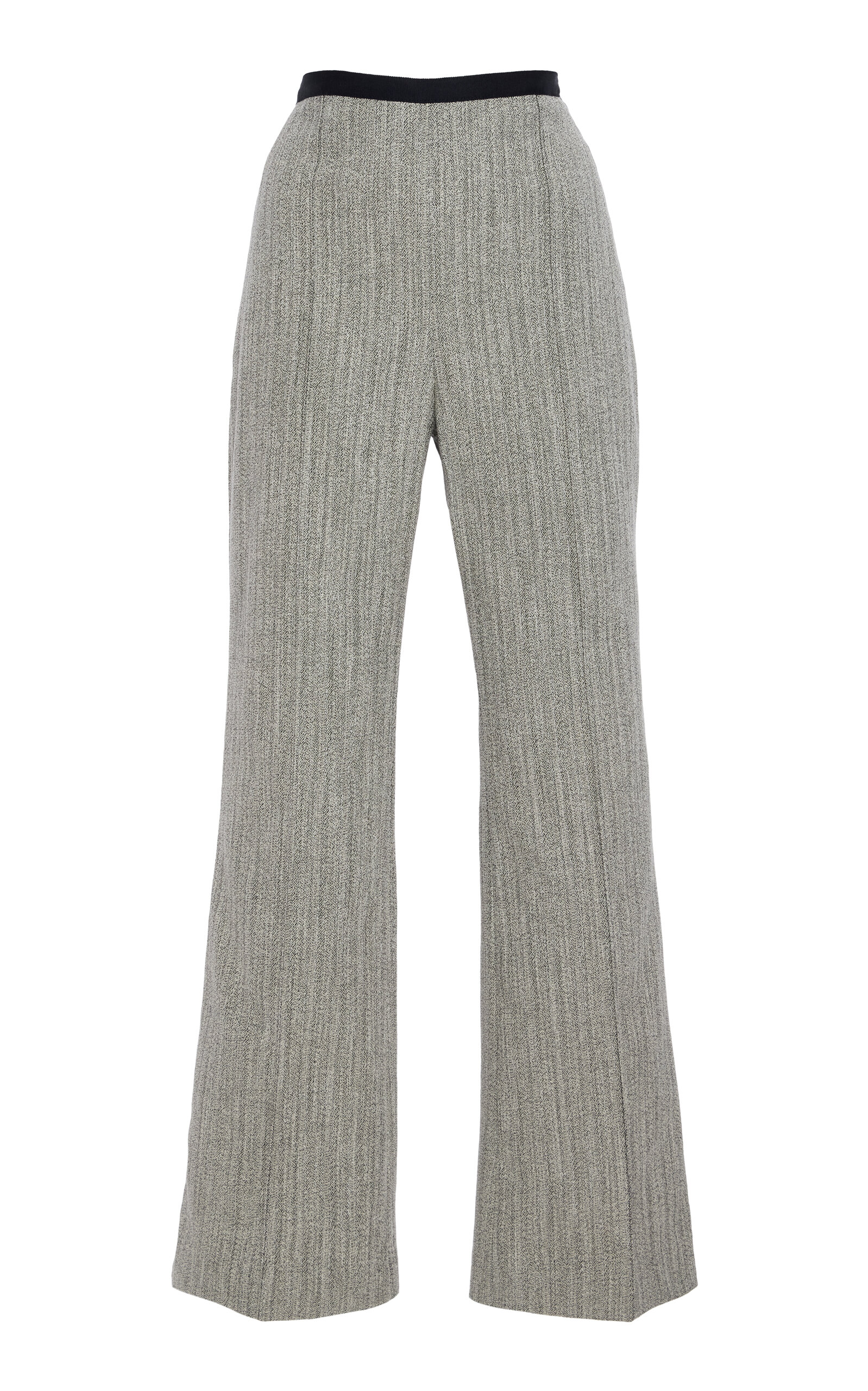 Proenza Schouler Lorenza Cotton-blend Pants In Gray