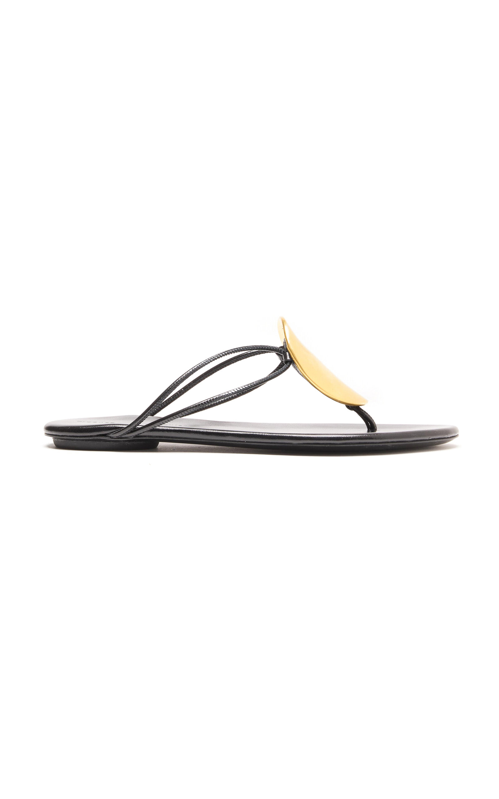 Proenza Schouler Uma Hardware Flat Sandals In Black