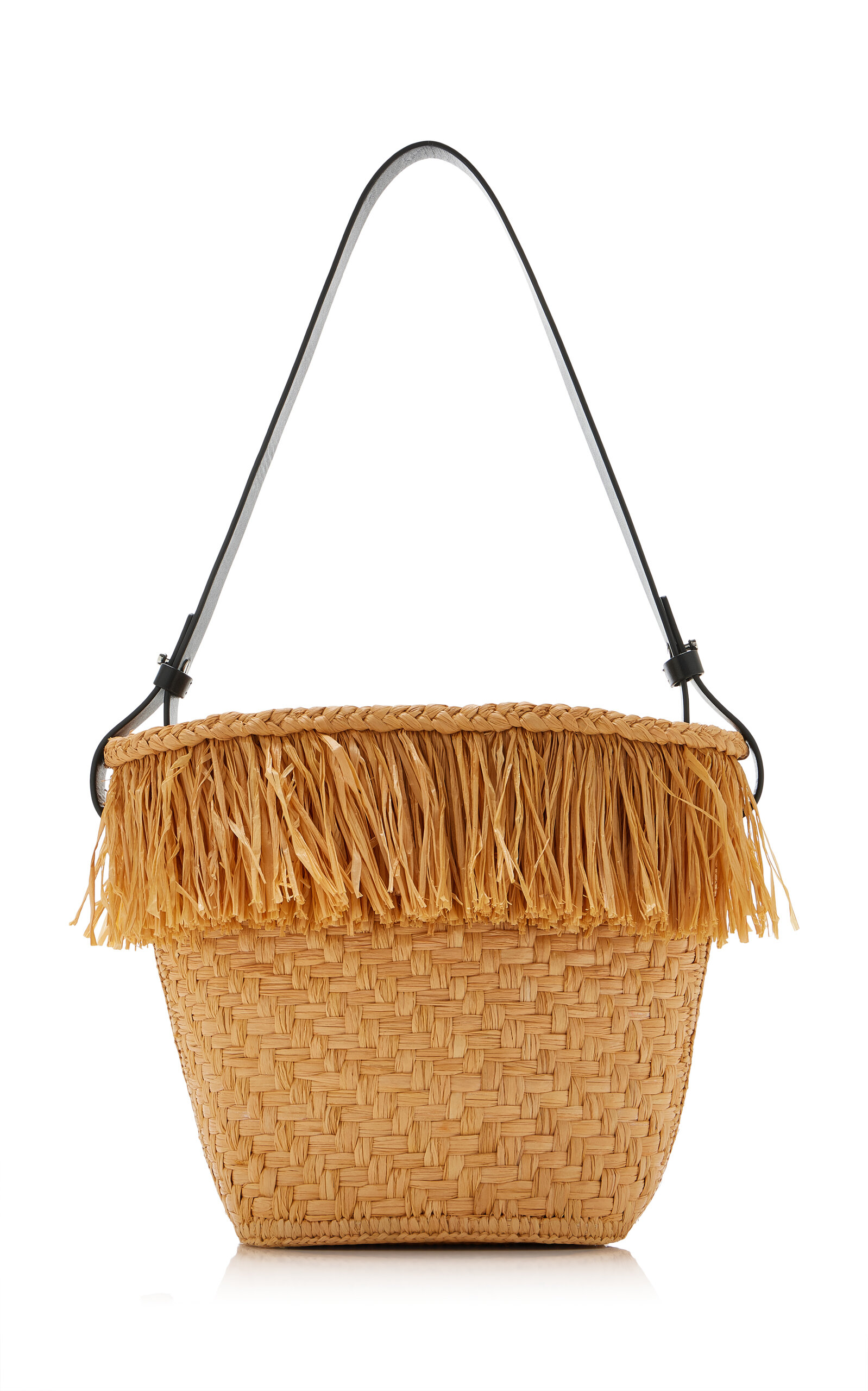 Proenza Schouler Fringed Raffia Bucket Bag - Moda Operandi