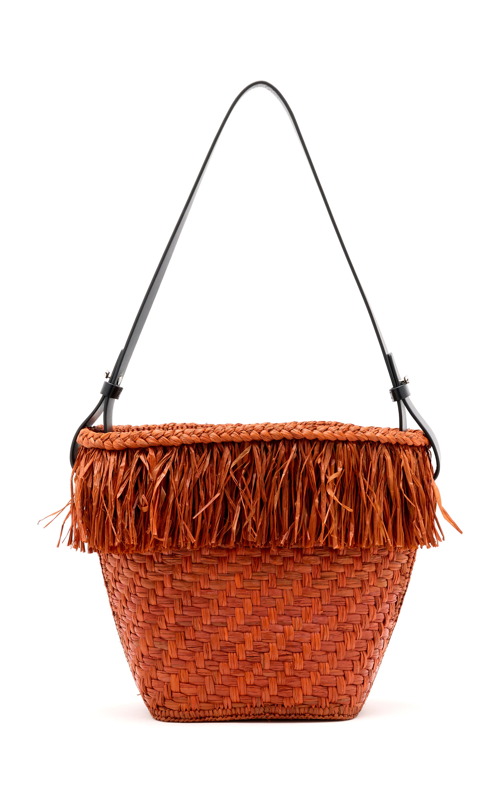 Proenza Schouler Fringed Raffia Bucket Bag