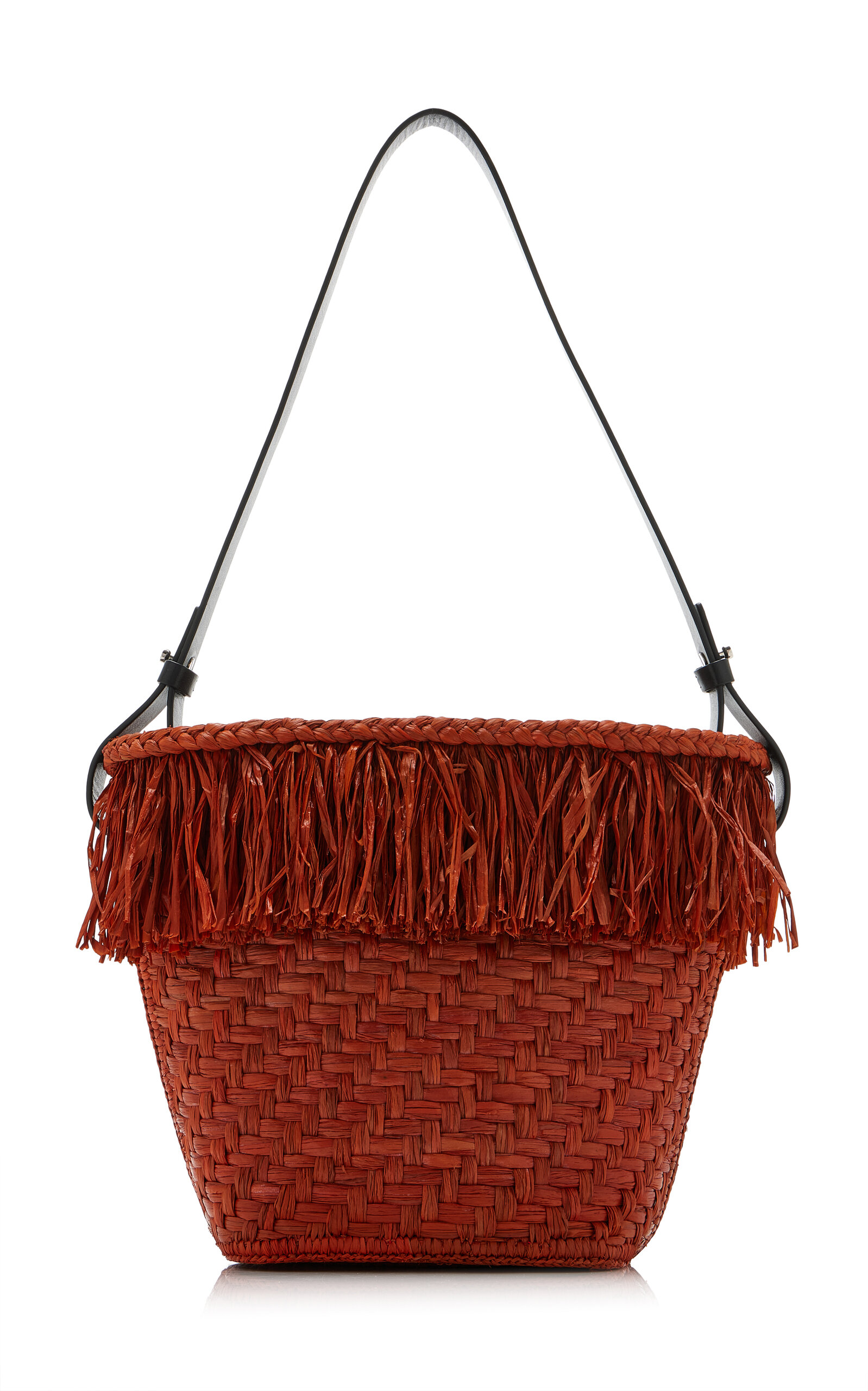 Proenza Schouler Fringed Raffia Bucket Bag - Moda Operandi