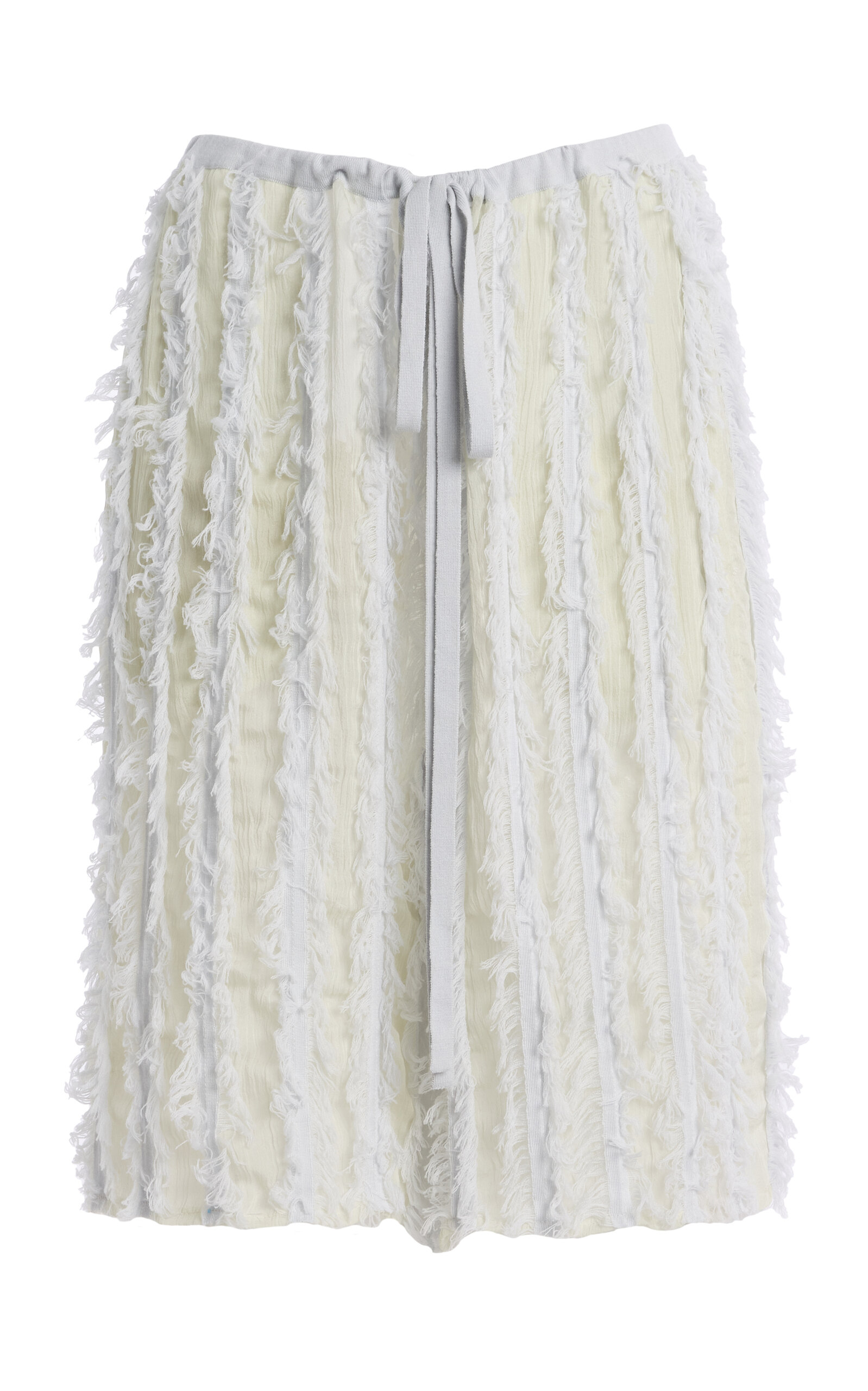 Zankov Lou Sheer Wool-silk Short In White
