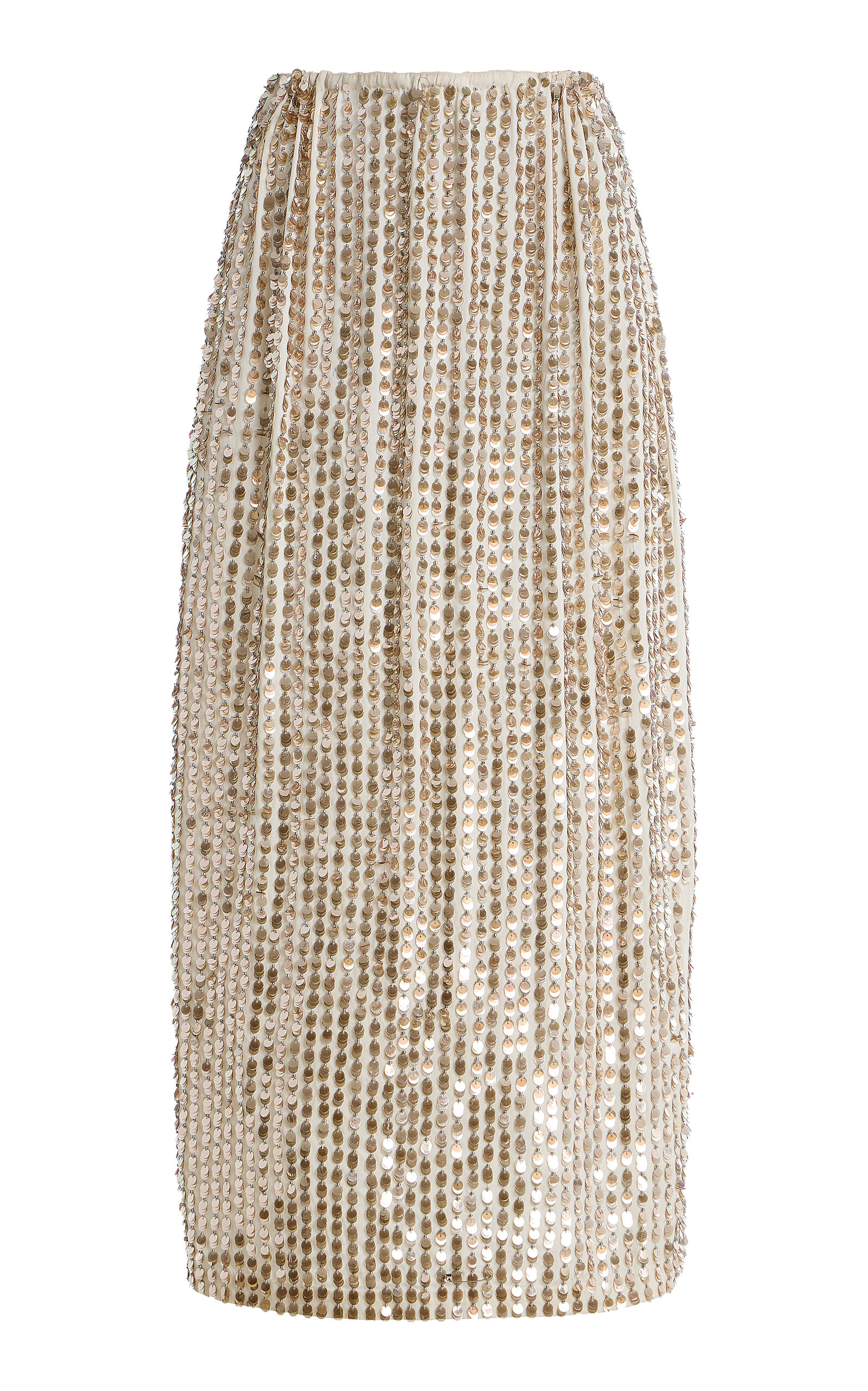 ZANKOV Marcella Embellished Stretch-Silk Maxi Skirt - Women's Clothing