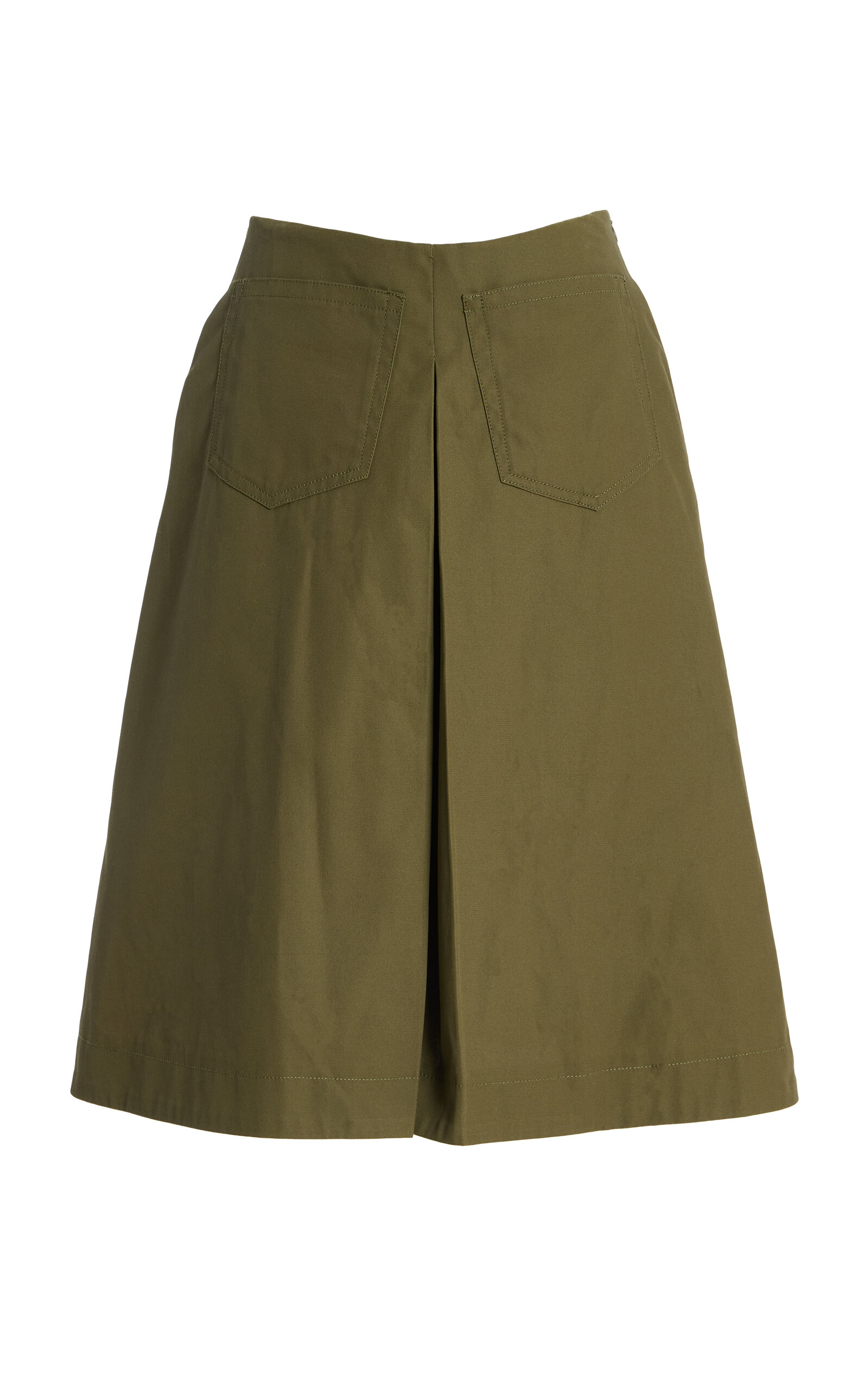ZANKOV Louise Cotton Shorts - Green - XS