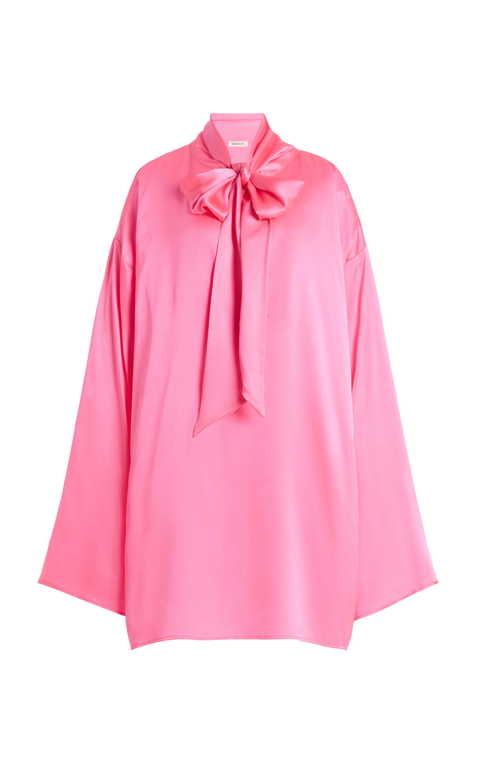 Zankov Divina Silk Top In Pink