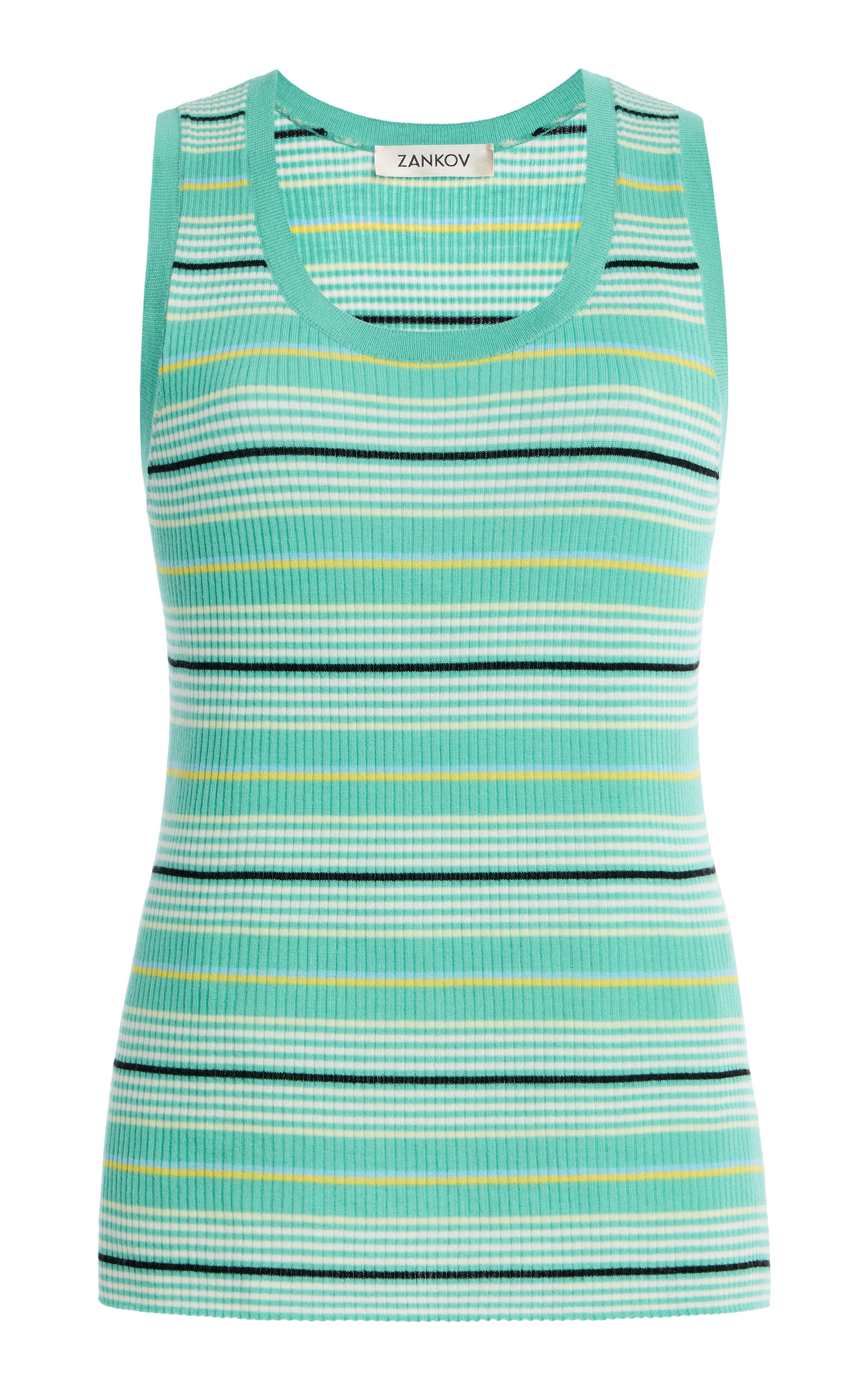 Zankov Margaret Wool Tank In Green