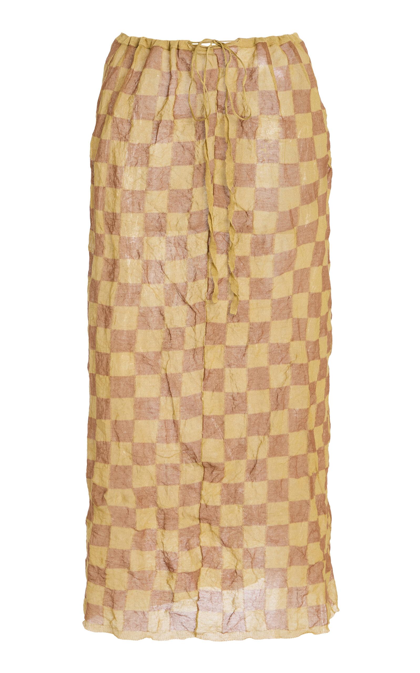 Zankov Jacky Metallic Cotton-modal Slip  Skirt In Multi