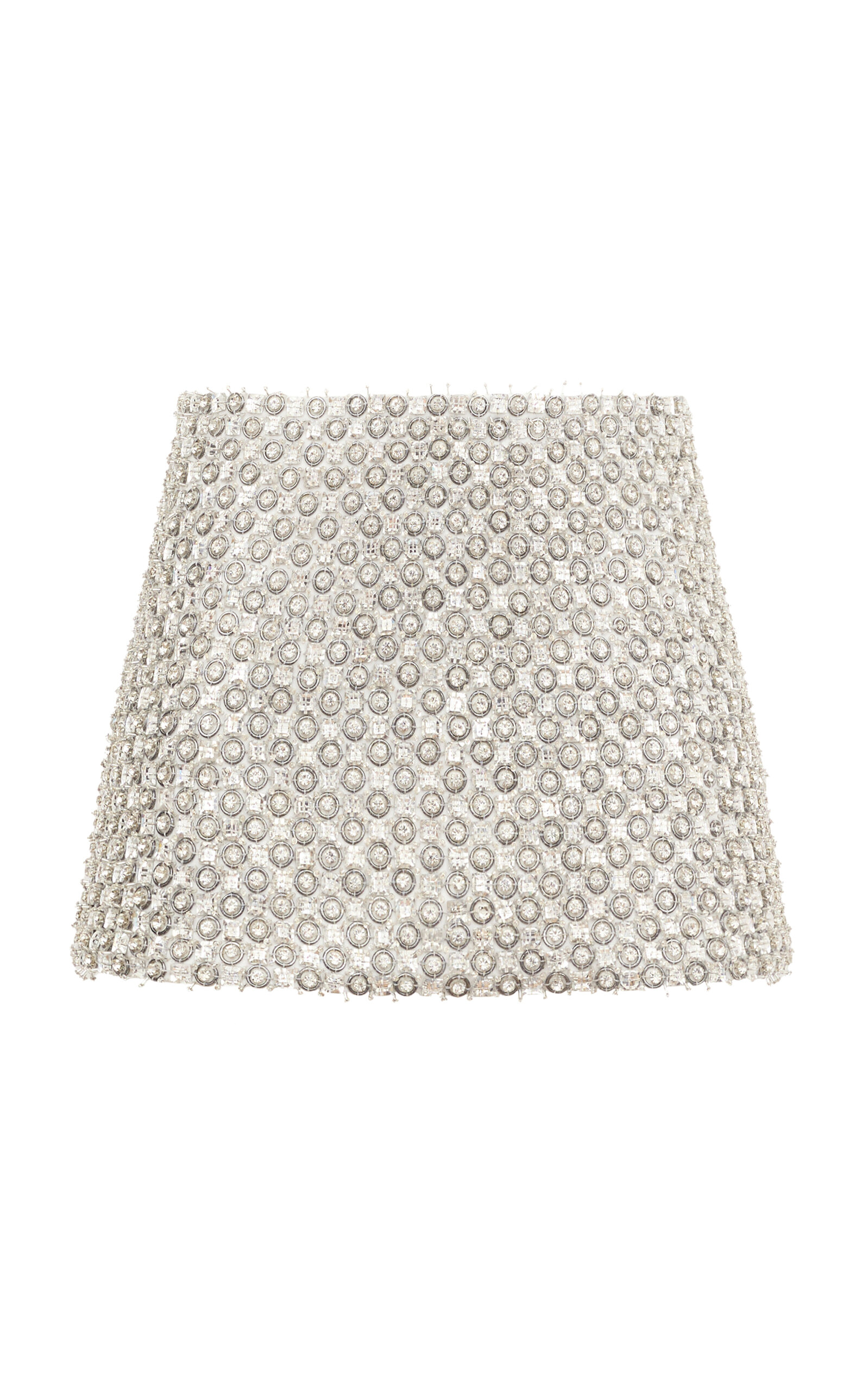 Antonio Grimaldi Ale Maria Crystal-Embellished Cady Mini Skirt - White