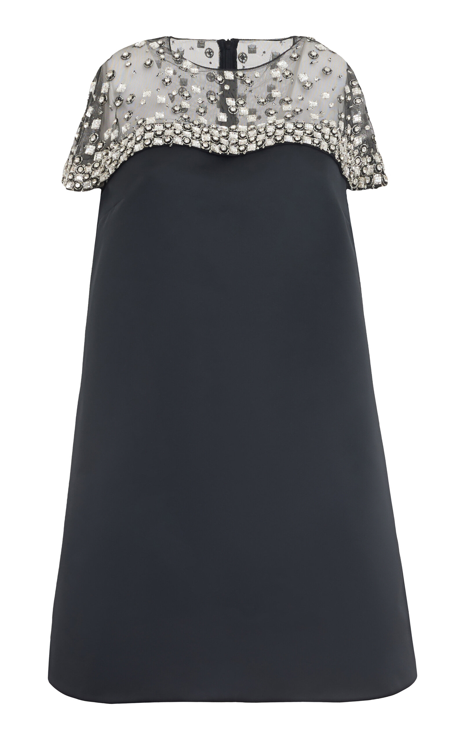 Antonio Grimaldi Alma Crystal-Embellished Satin Mini Dress - Black