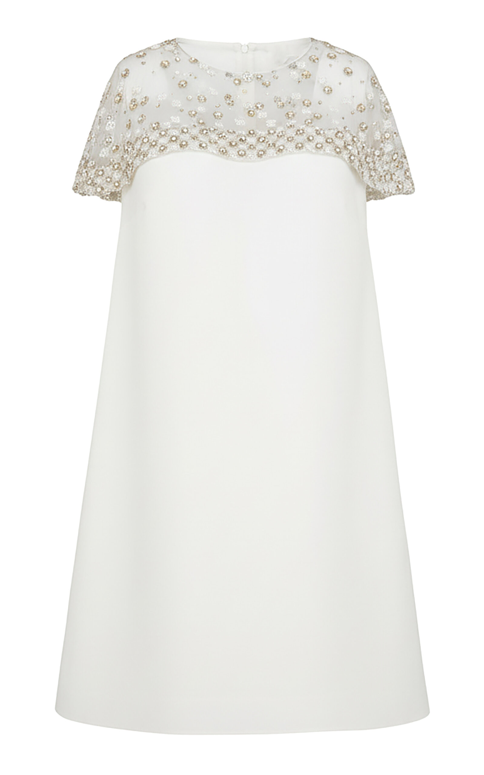 Antonio Grimaldi Alma Crystal-Embellished Satin Mini Dress - White