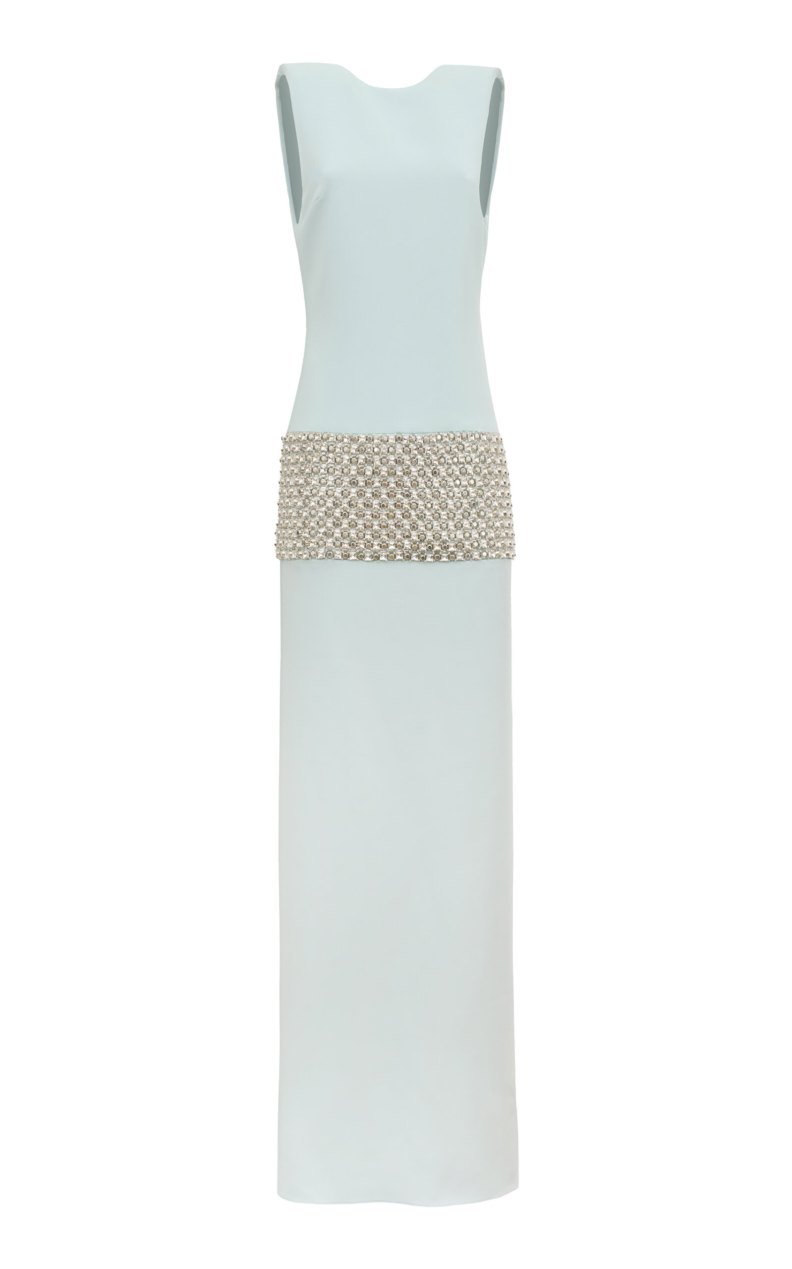Antonio Grimaldi Amira Crystal-Embellished Cady Gown - Blue