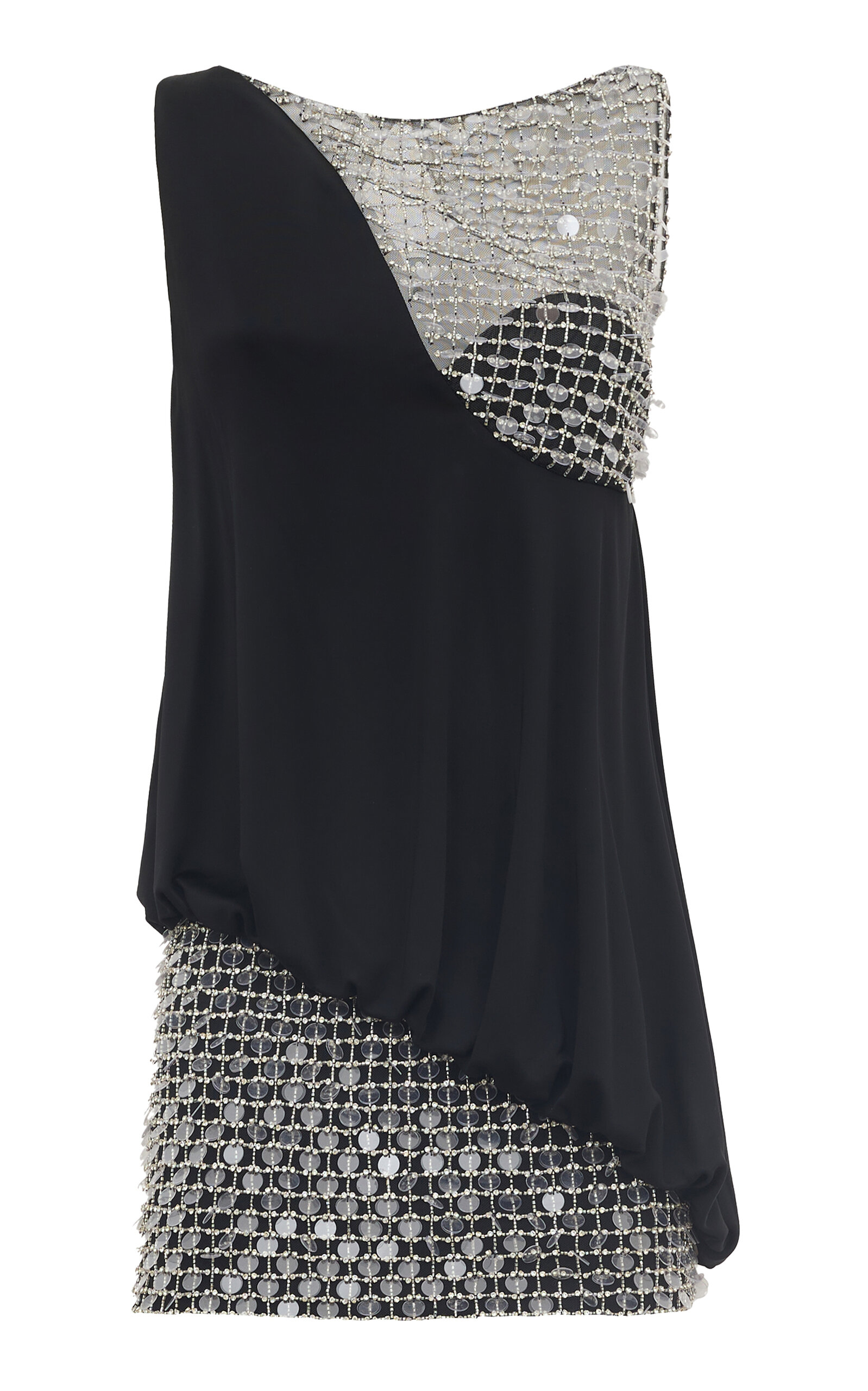 Antonio Grimaldi  Agnese Sequined Jersey Mini Dress - Black