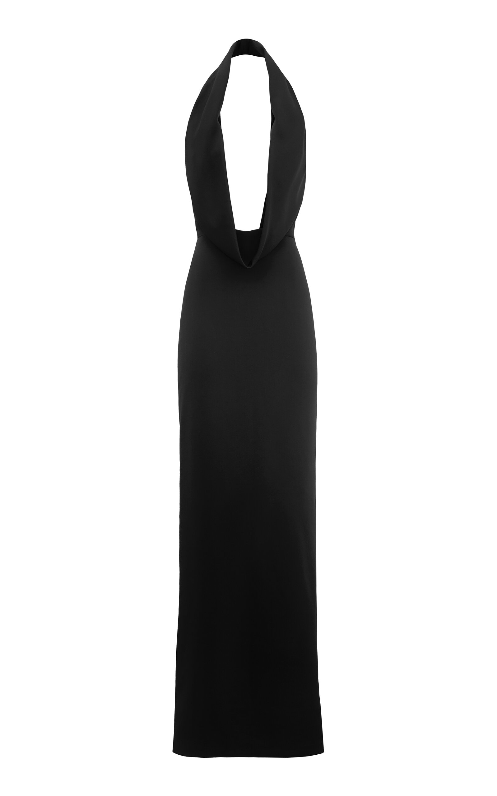 Antonio Grimaldi Arianna Draped Cady Gown - Black