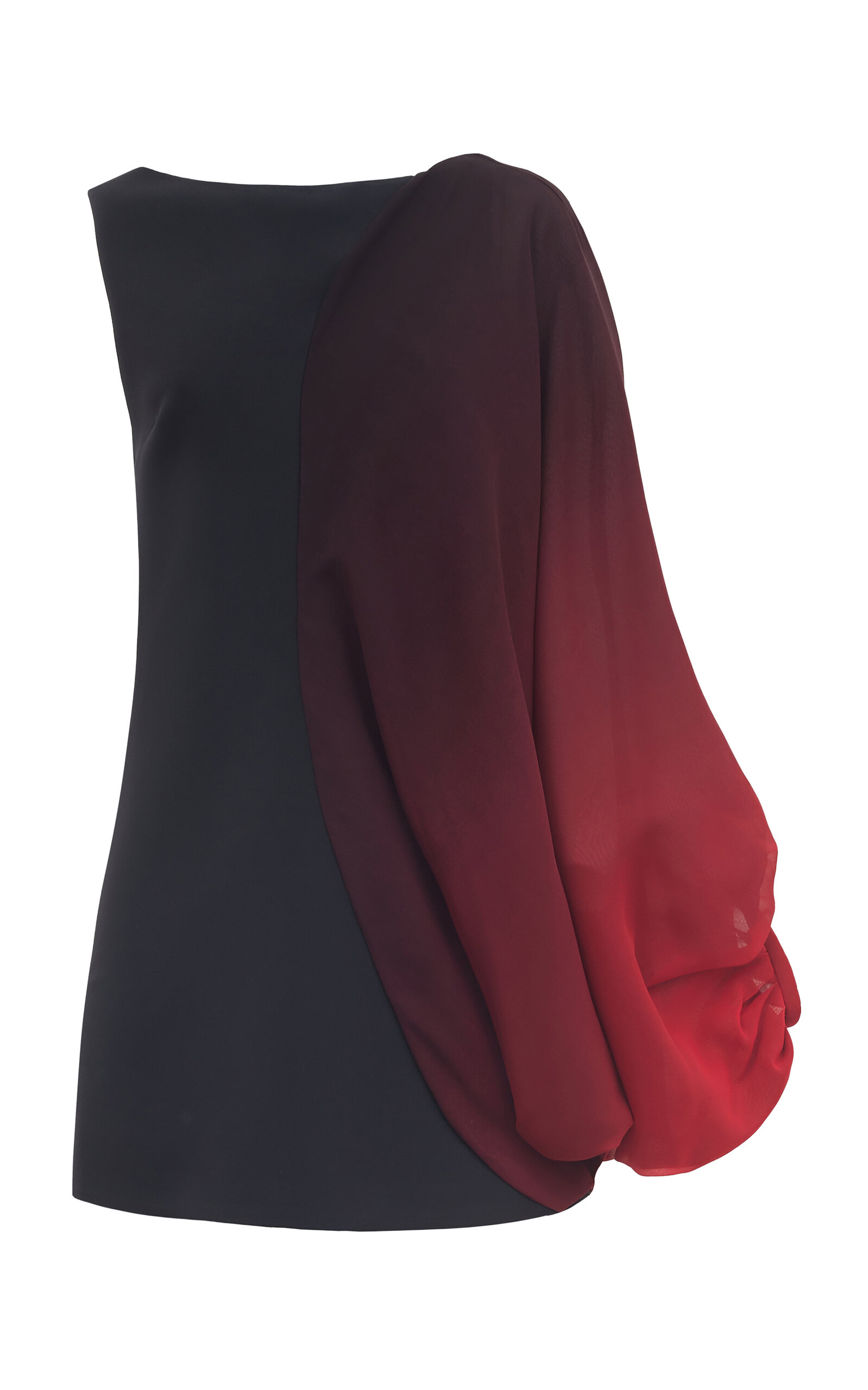 Antonio Grimaldi  Asia Spliced Georgette-Cady Mini Dress - Black