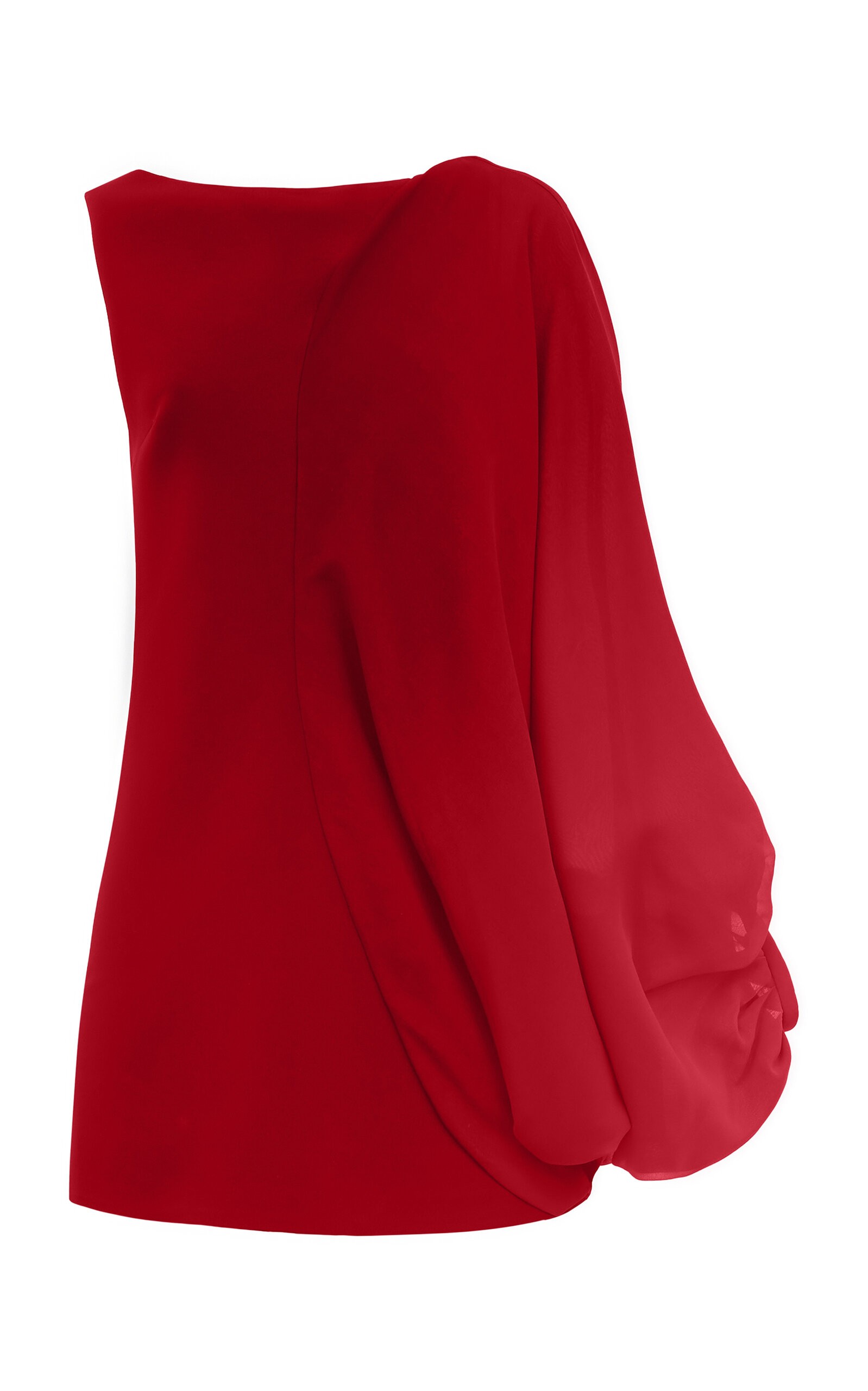 Antonio Grimaldi  Asia Spliced Georgette-Cady Mini Dress - Coral