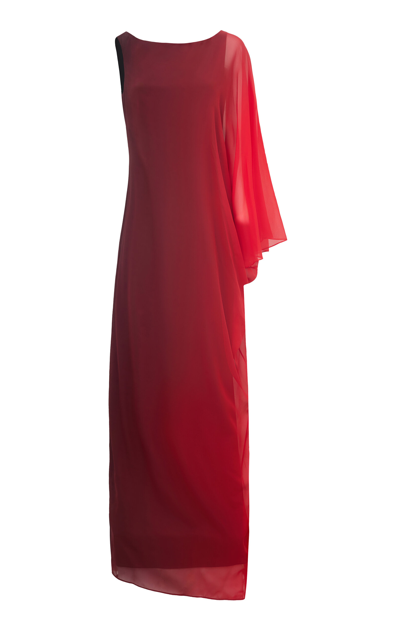 Antonio Grimaldi Augusta Silk Georgette Maxi Dress - Red
