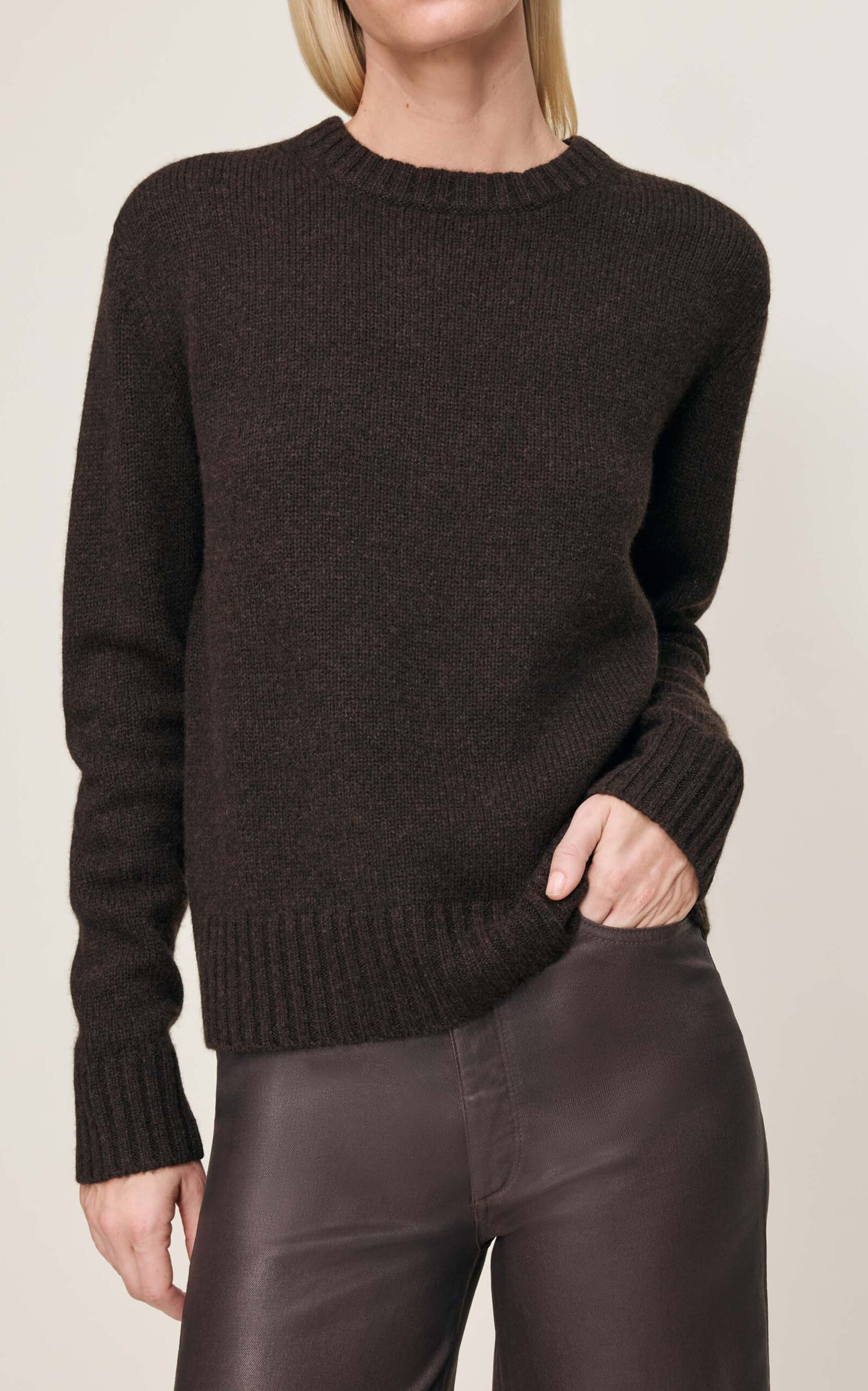 Dl1961 Merino Wool-blend Sweater In Black