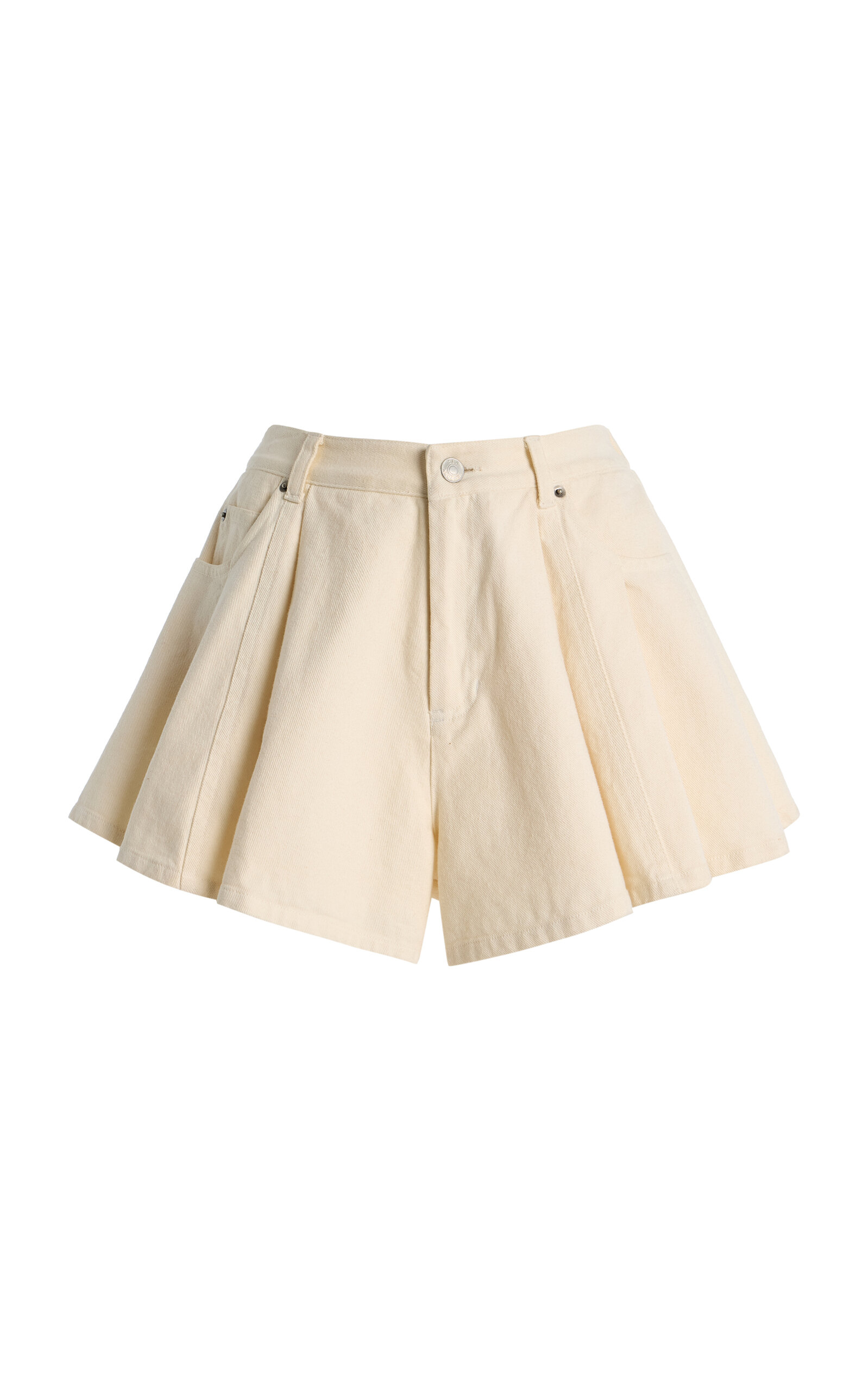 Sea Stasia Pleated Denim Shorts