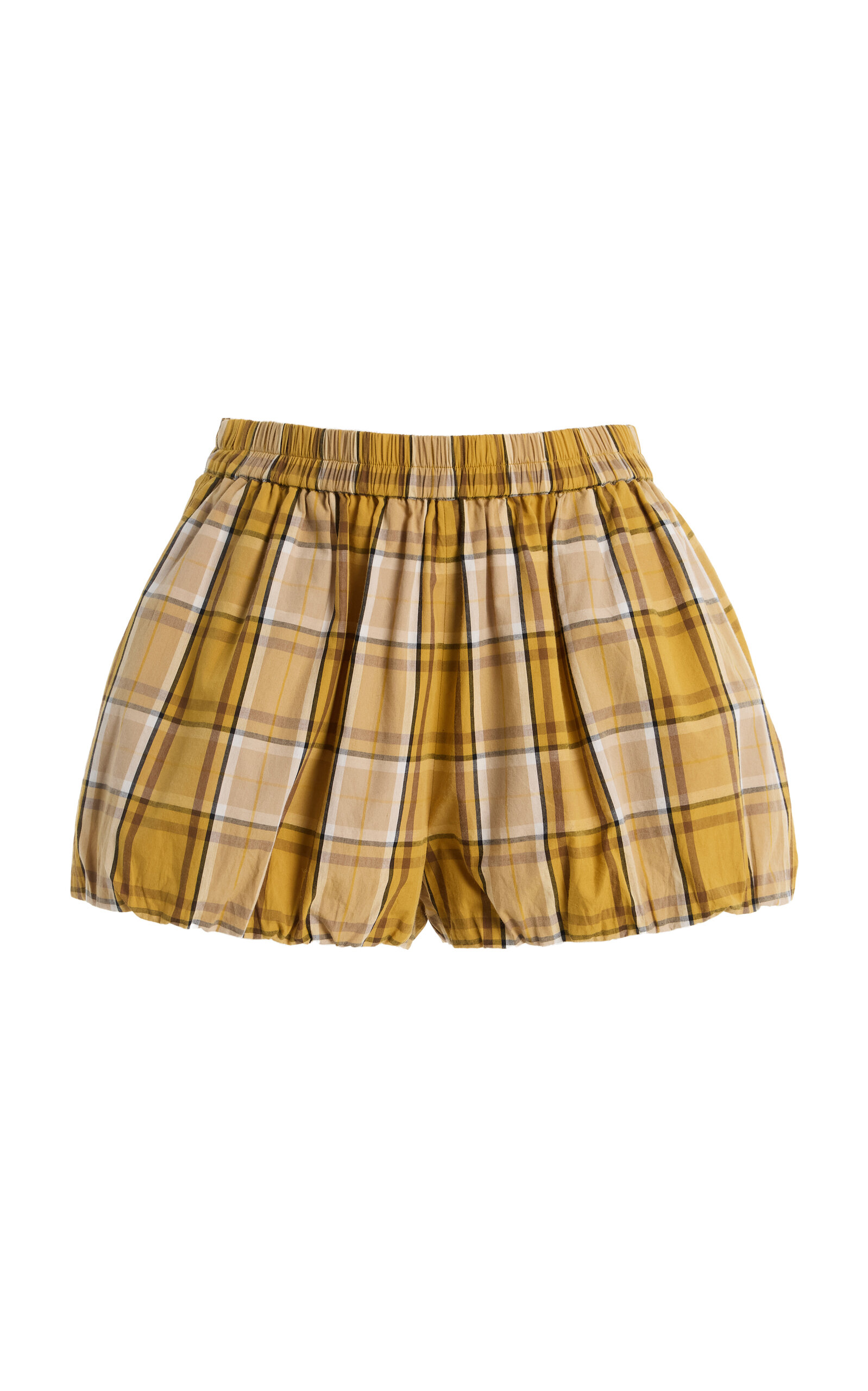Sea Copeland Cotton Plaid Shorts