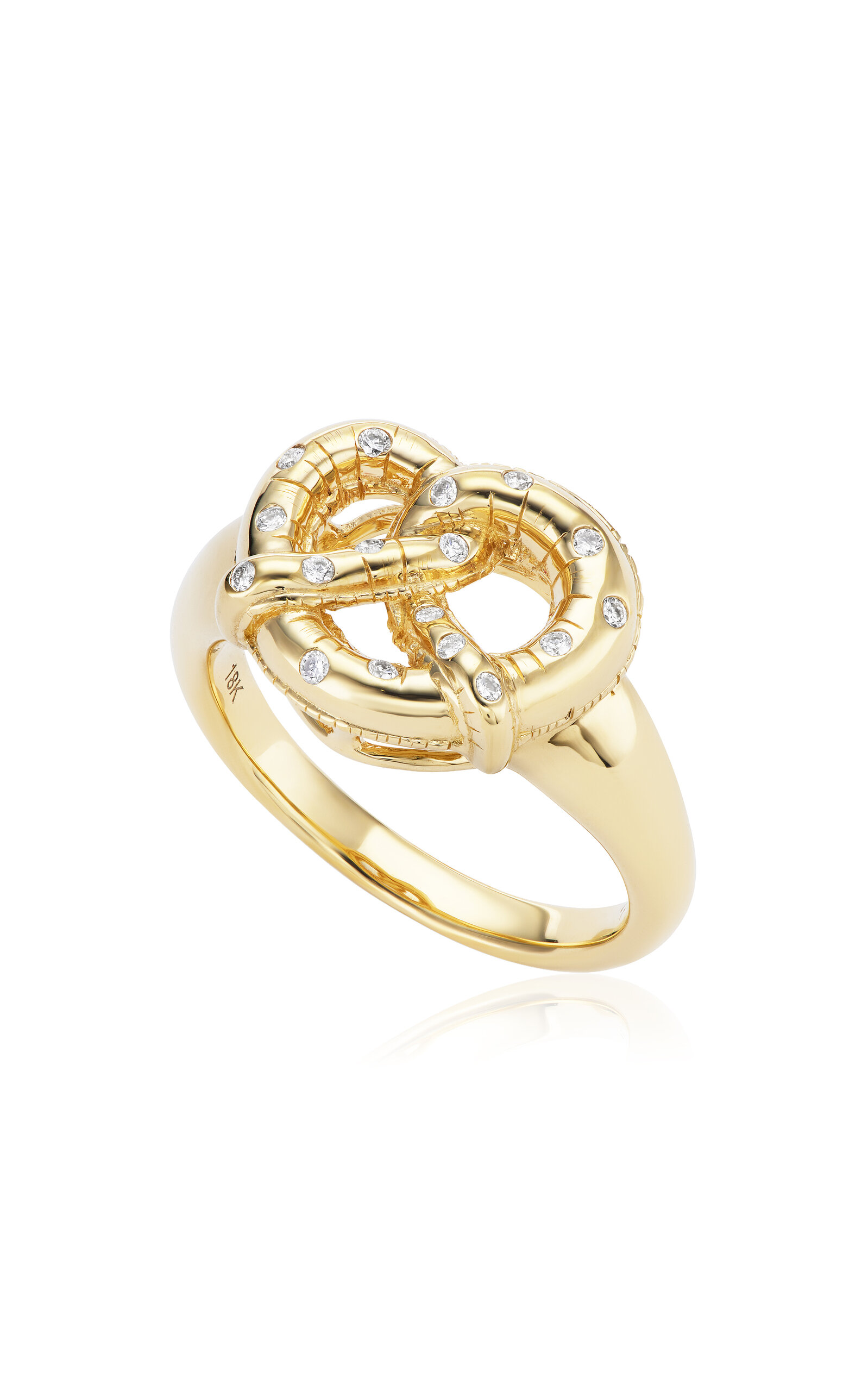 TACIT 14k Yellow Gold NYC Street Pretzel Pinky Ring - Gold - US 2.75 - Only At Moda Operandi