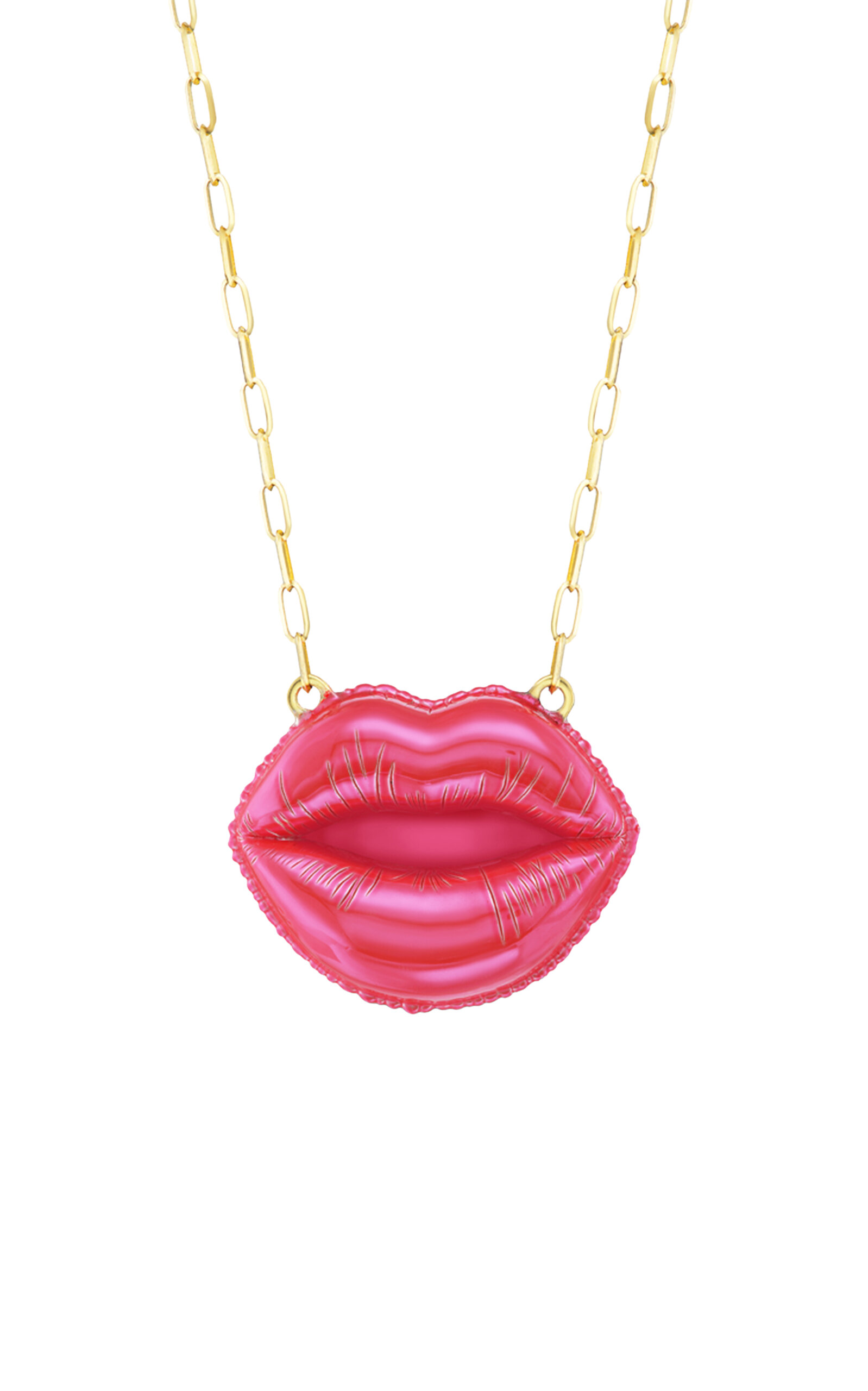 TACIT 14k Yellow Gold Kisser Necklace - Pink - OS - Only At Moda Operandi - Women's Jewelry And Watches