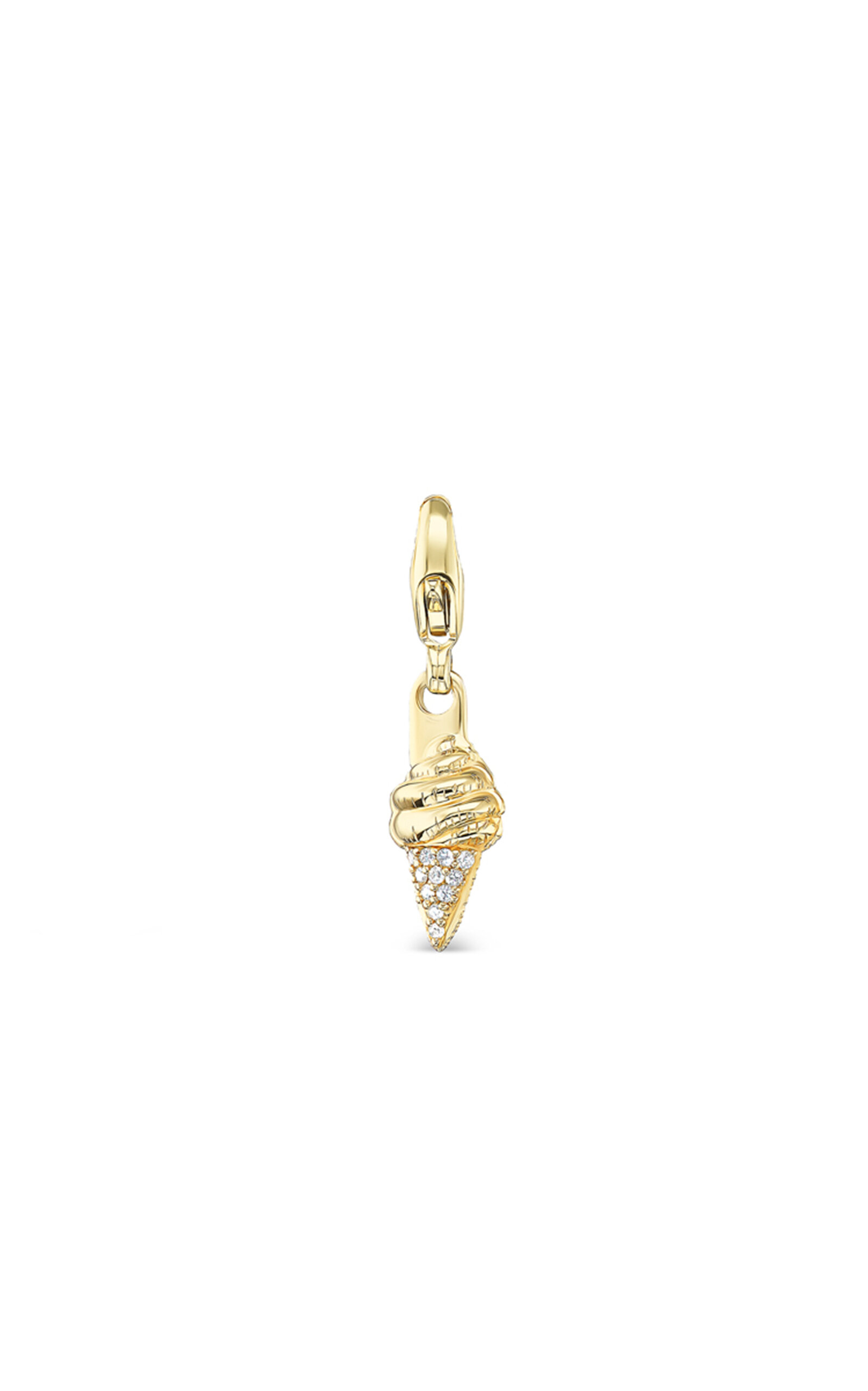 Tacit 14k Yellow Gold Diamond Mini Softserve Pendant In Gold